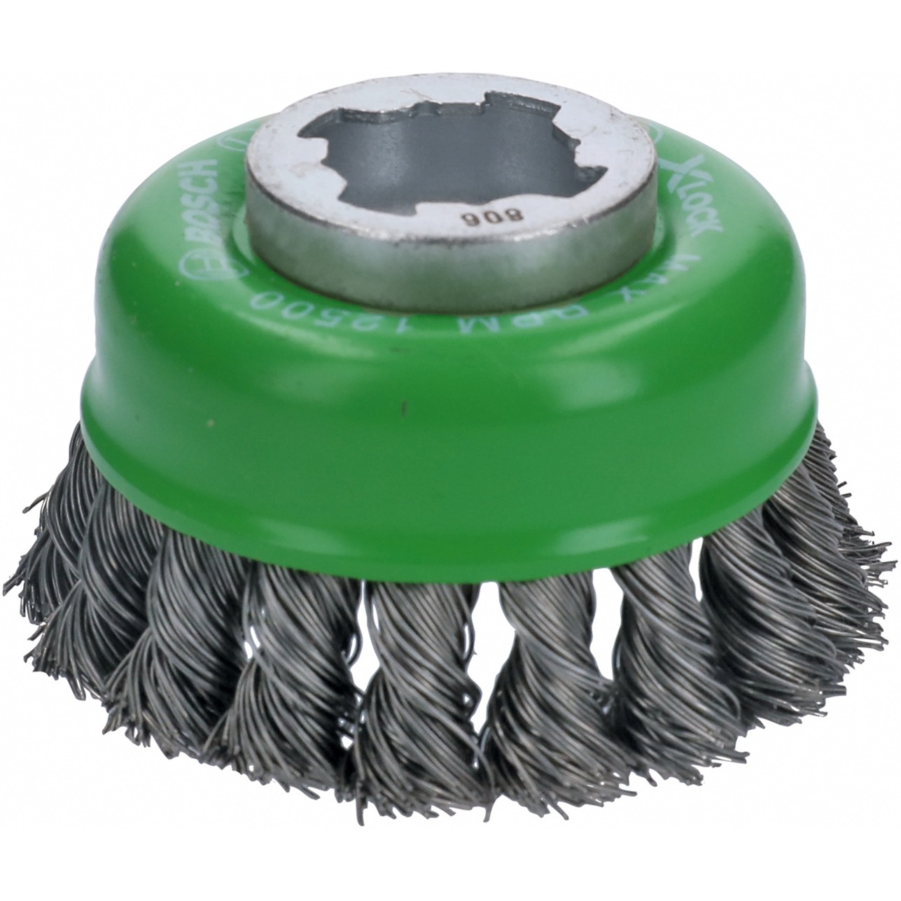 PRO Stainless Steel heavy X-Lock Topfbürste, Ø 75mm, gezopft