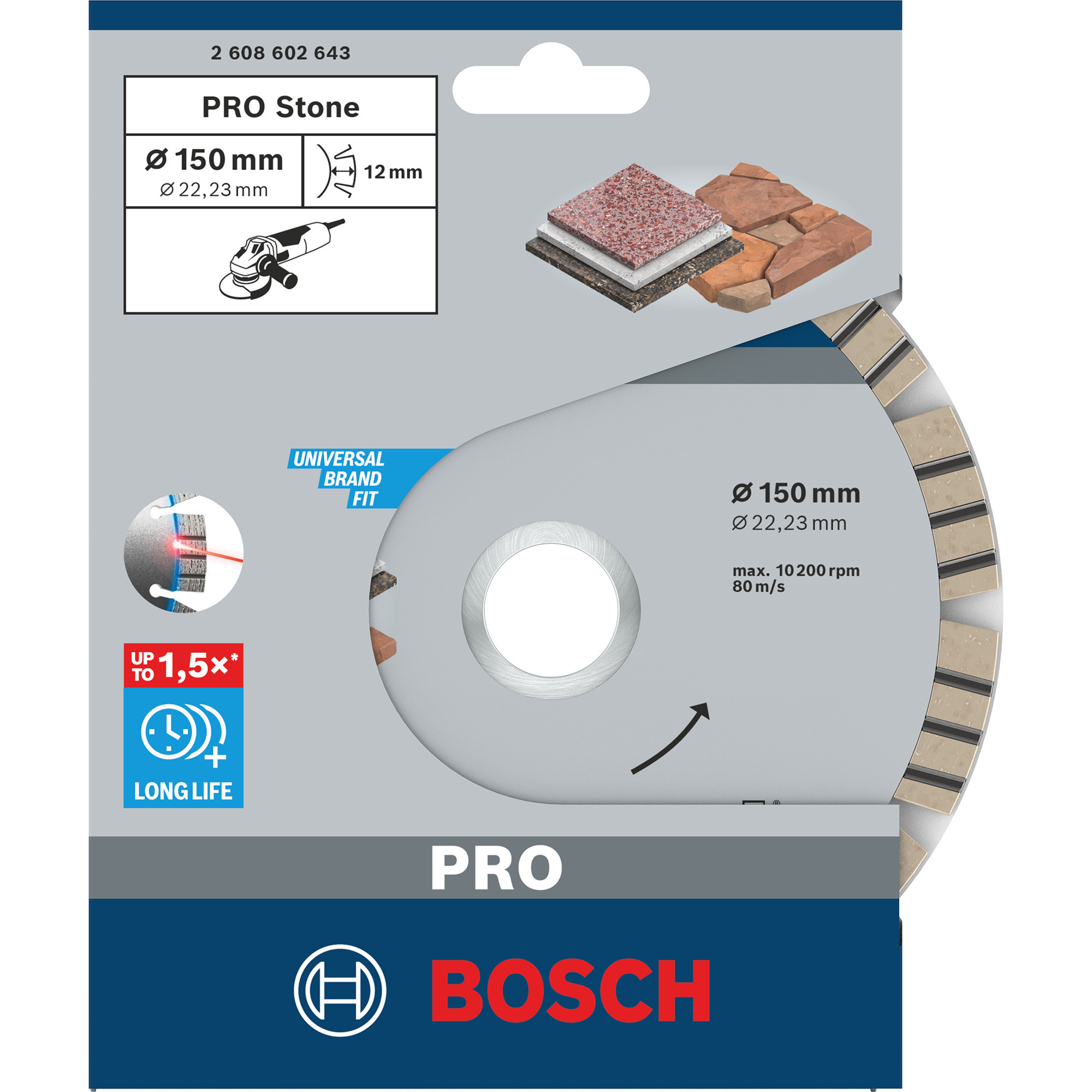 PRO Stone Diamanttrennscheibe, Ø 150mm