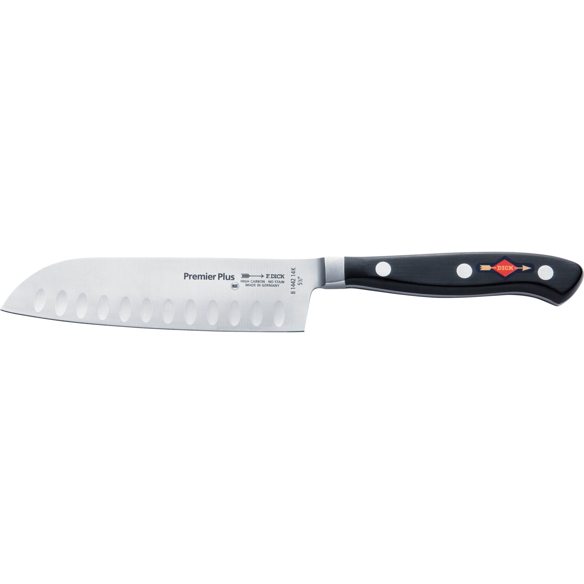 Premier Eurasia Santoku Kullenschliff, 14cm, Messer