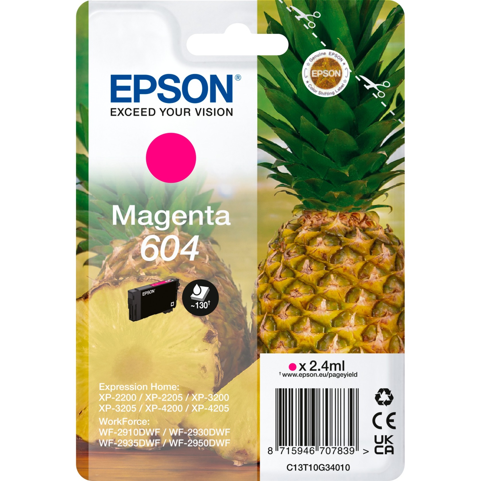 Tinte magenta 604 (C13T10G34010)