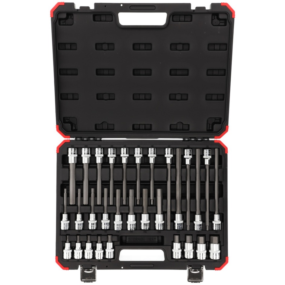 Red Schraubendreher-Steckschlüssel-Einsatz-Satz, 1/2"