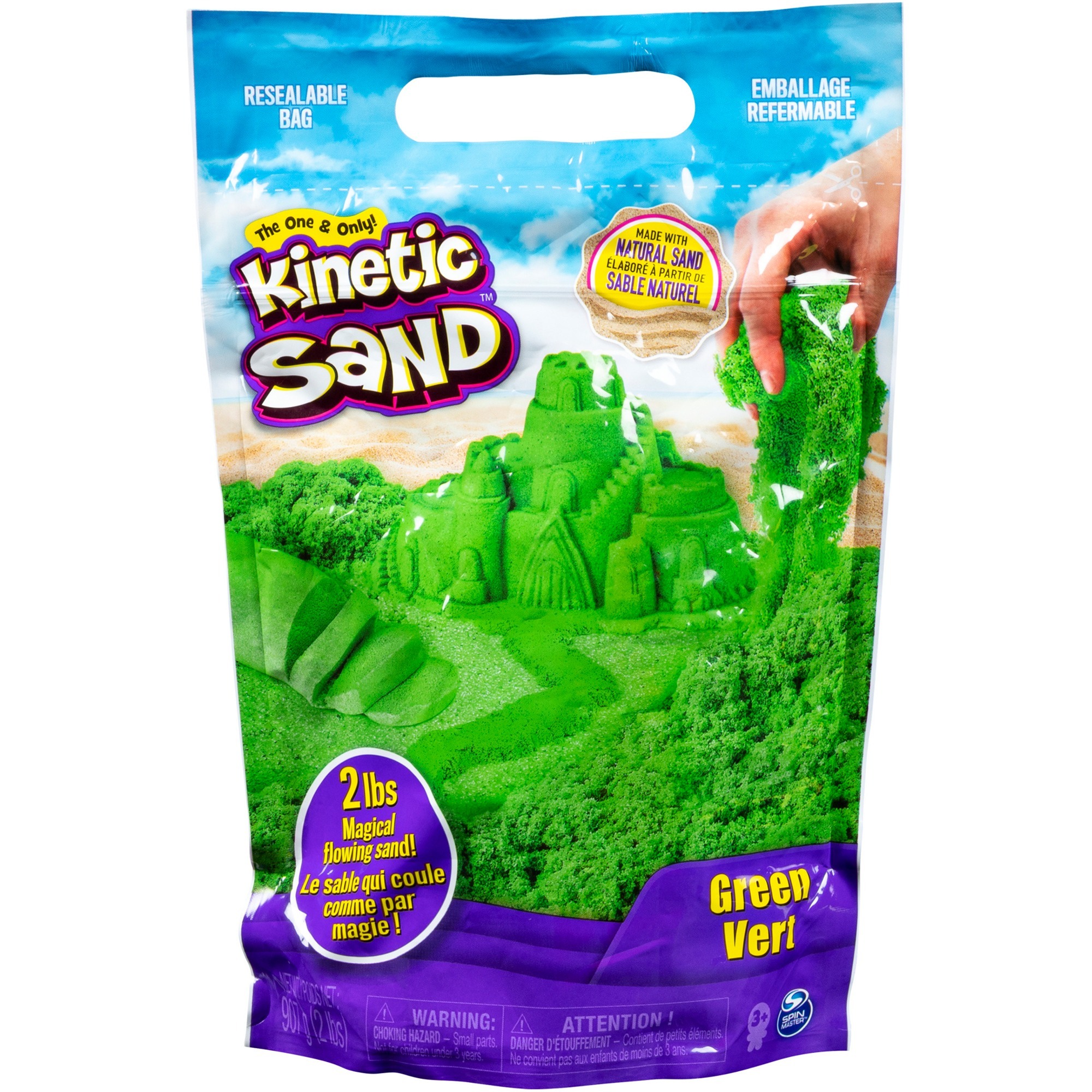 Kinetic Sand - Beutel grün, Spielsand