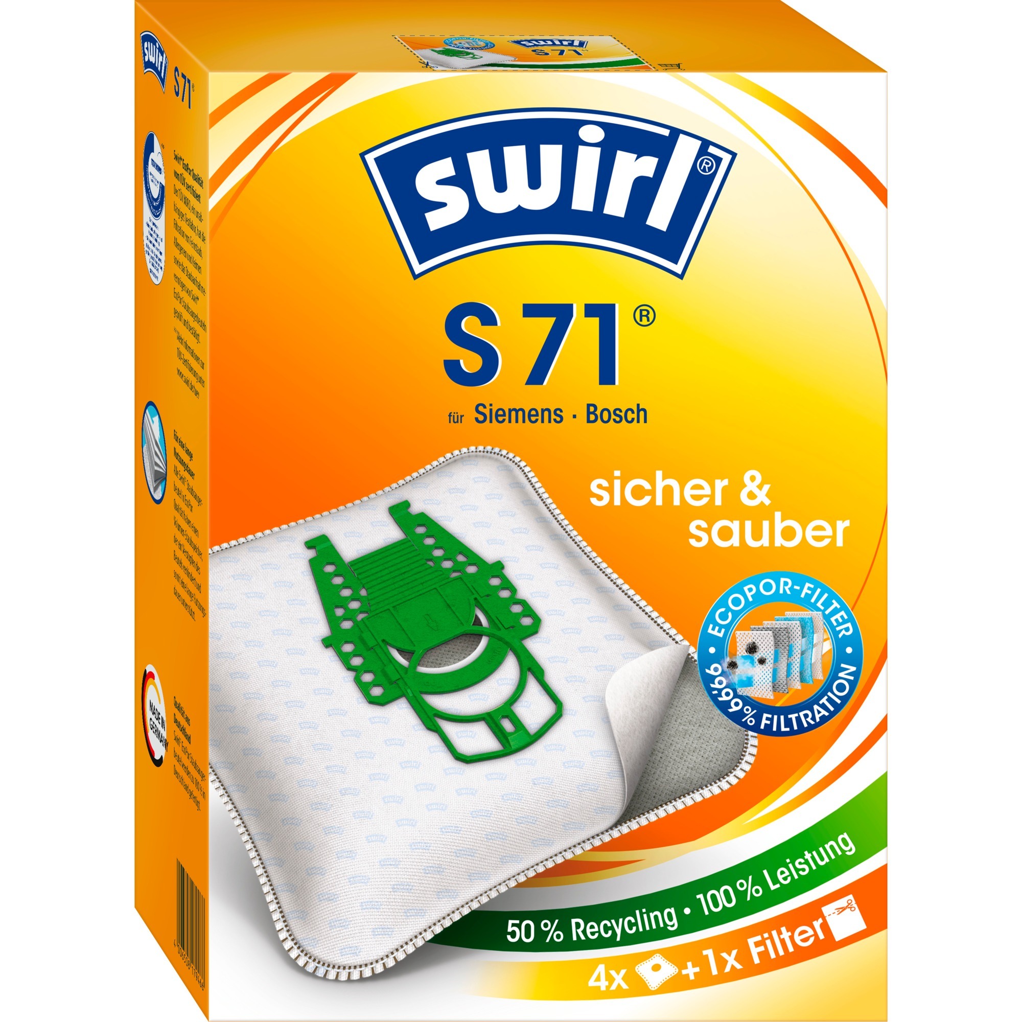 Swirl Staubsaugerbeutel S71 EcoPor | 04006508179466 Swirl Staubsaugerbeutel S71 EcoPor | 04006508179466