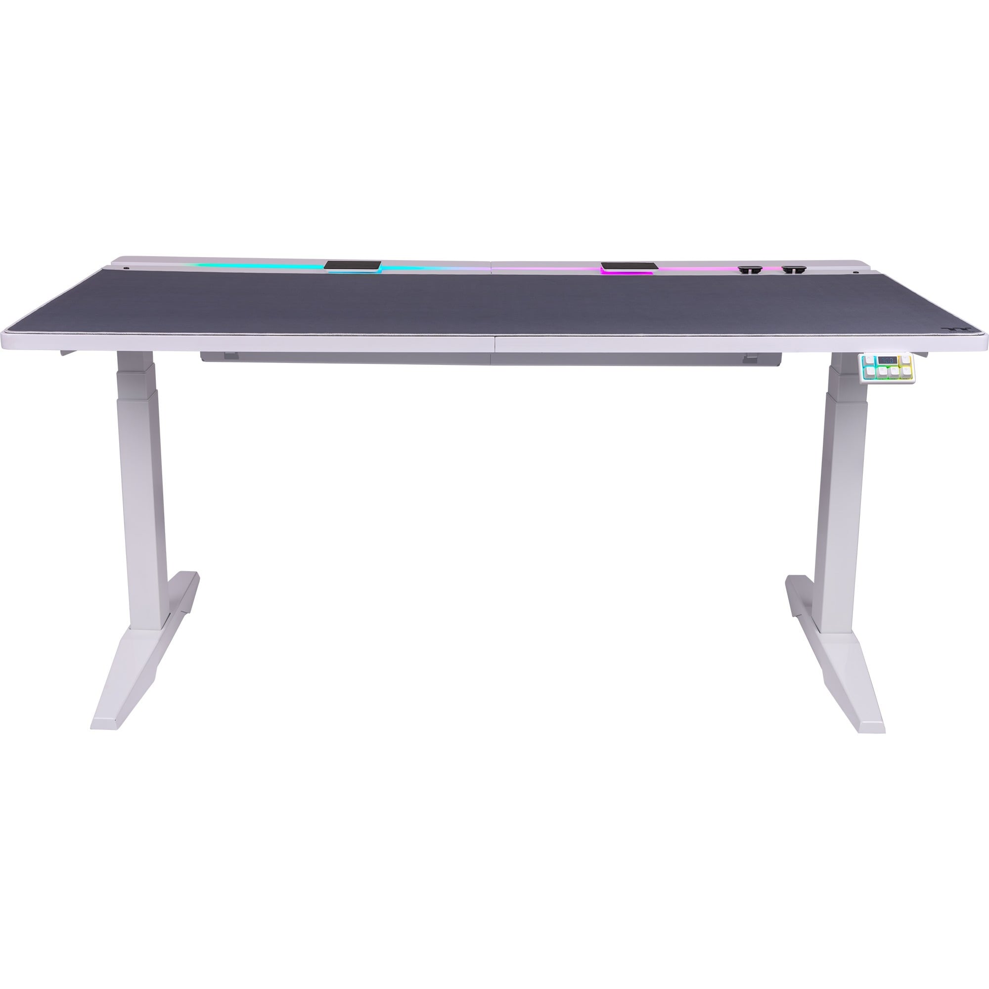 G700 RGB White Gaming Desk, Gaming-Tisch