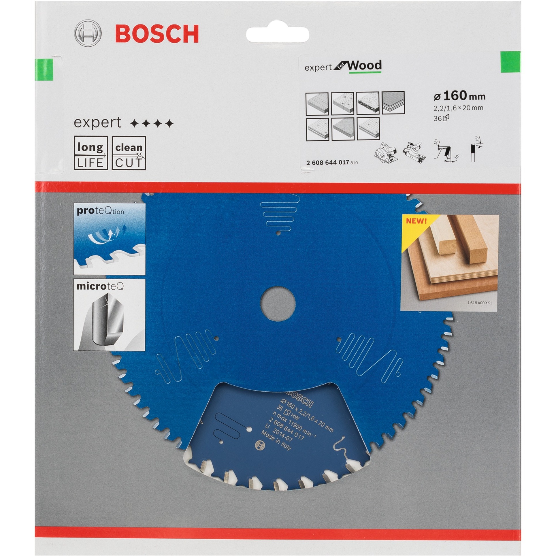 EXPERT Wood Kreissägeblatt, Ø 160mm, 36Z