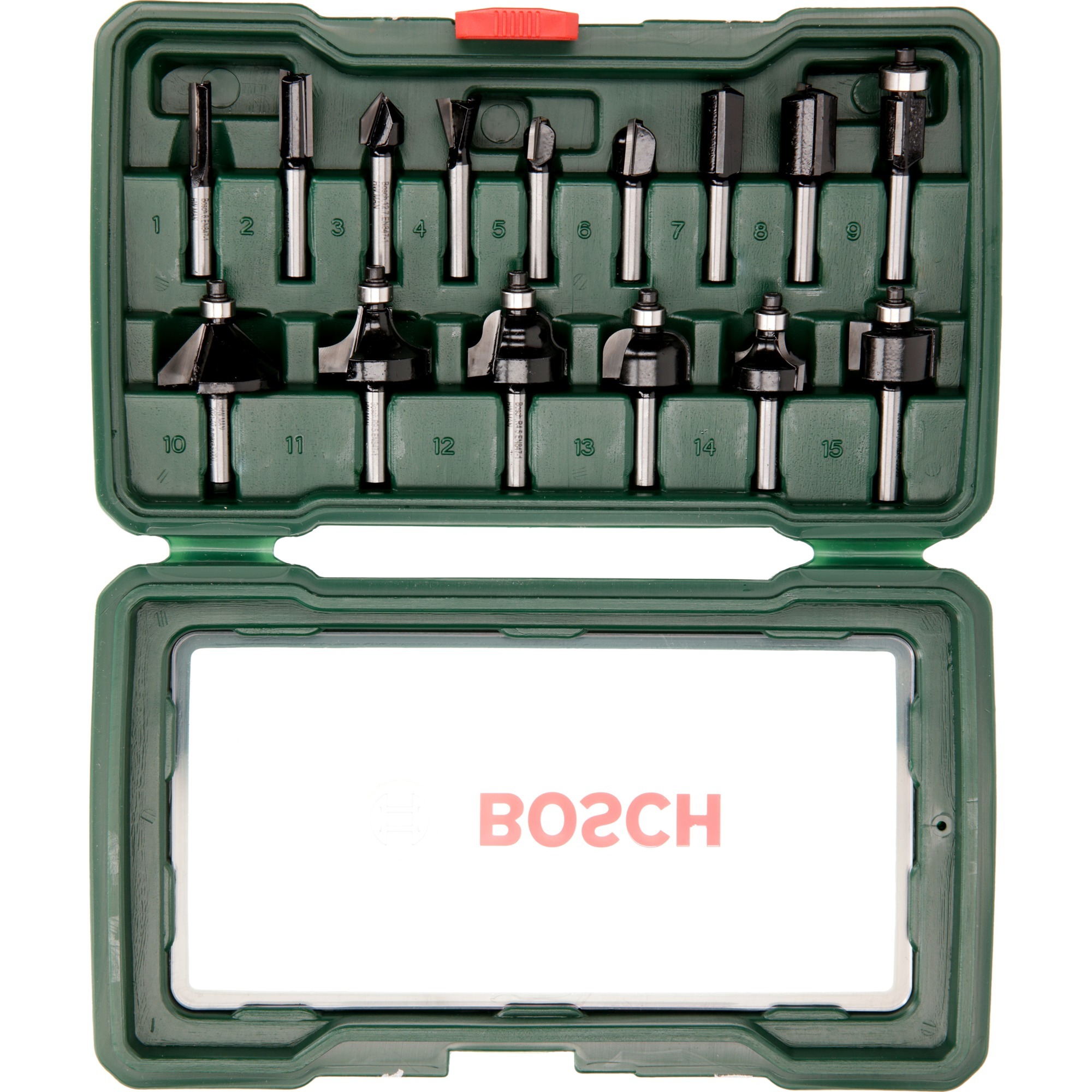 Wolfram-Carbide-Fräser-Set, 15-teilig