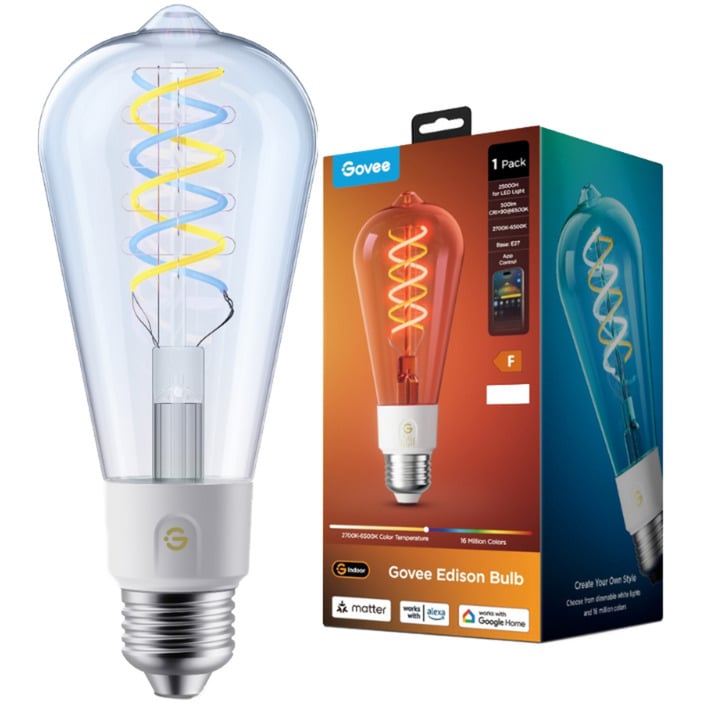E27 Smart Edison Light Bulb 500lm, LED-Lampe