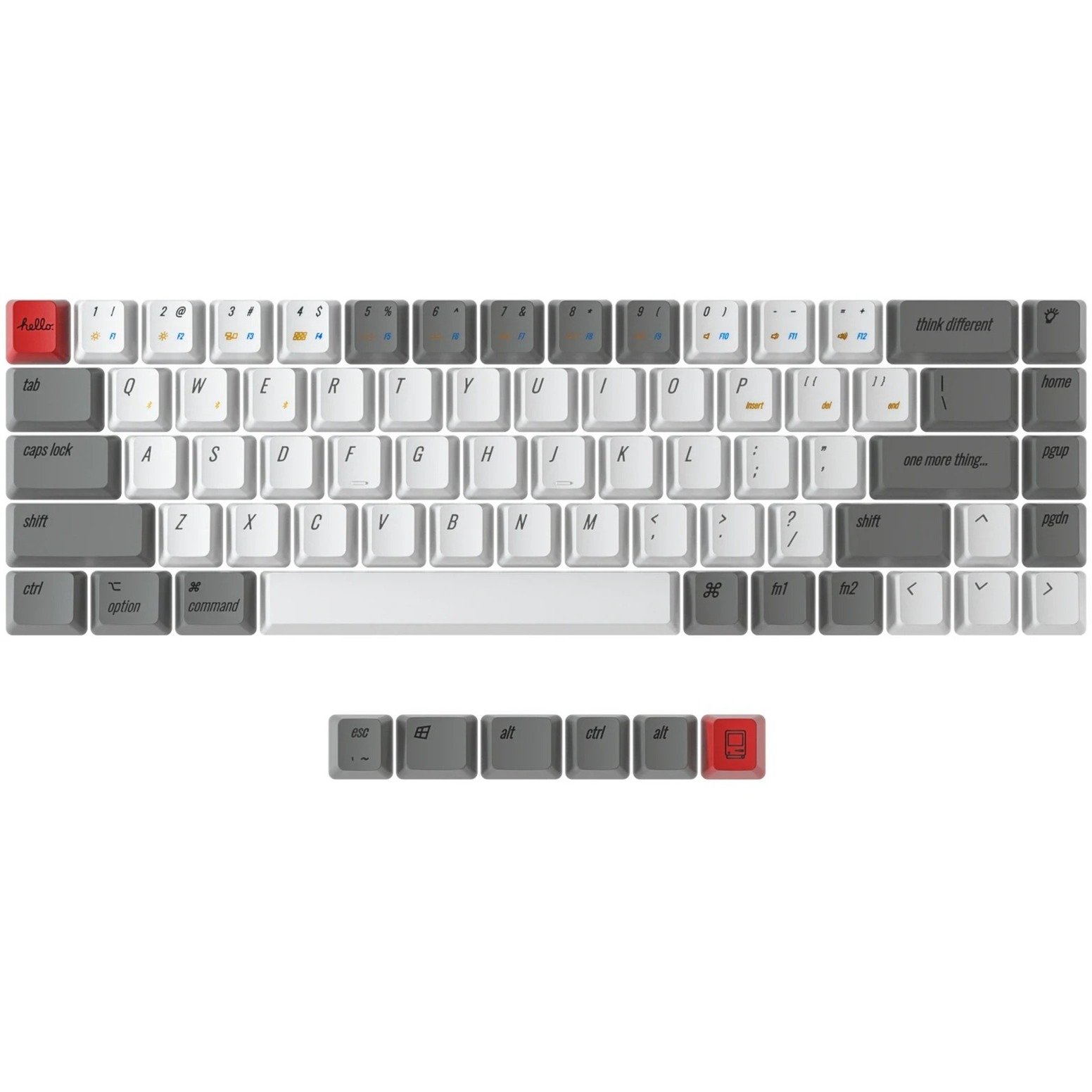 Keychron OEM Dye-Sub PBT Keycap-Set – Retro Mac, Tastenkappe | 04897115553967 Keychron OEM Dye-Sub PBT Keycap-Set – Retro Mac, Tastenkappe | 04897115553967