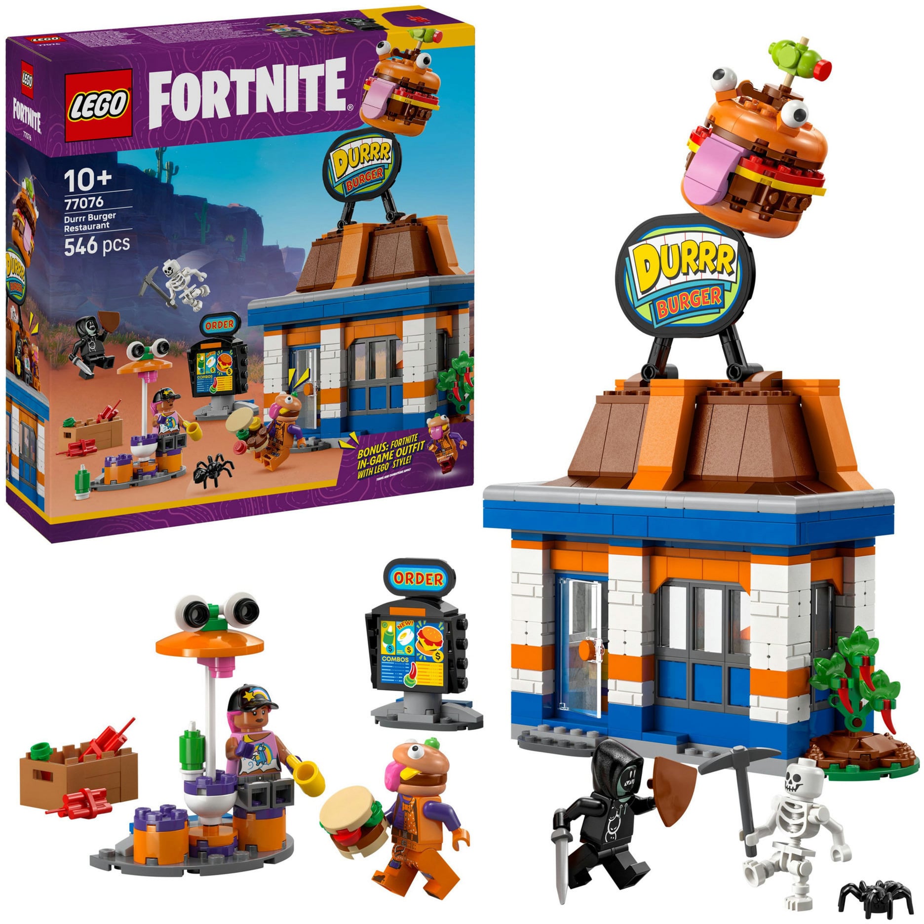 77076 Fortnite Durrr Burger Restaurant, Konstruktionsspielzeug