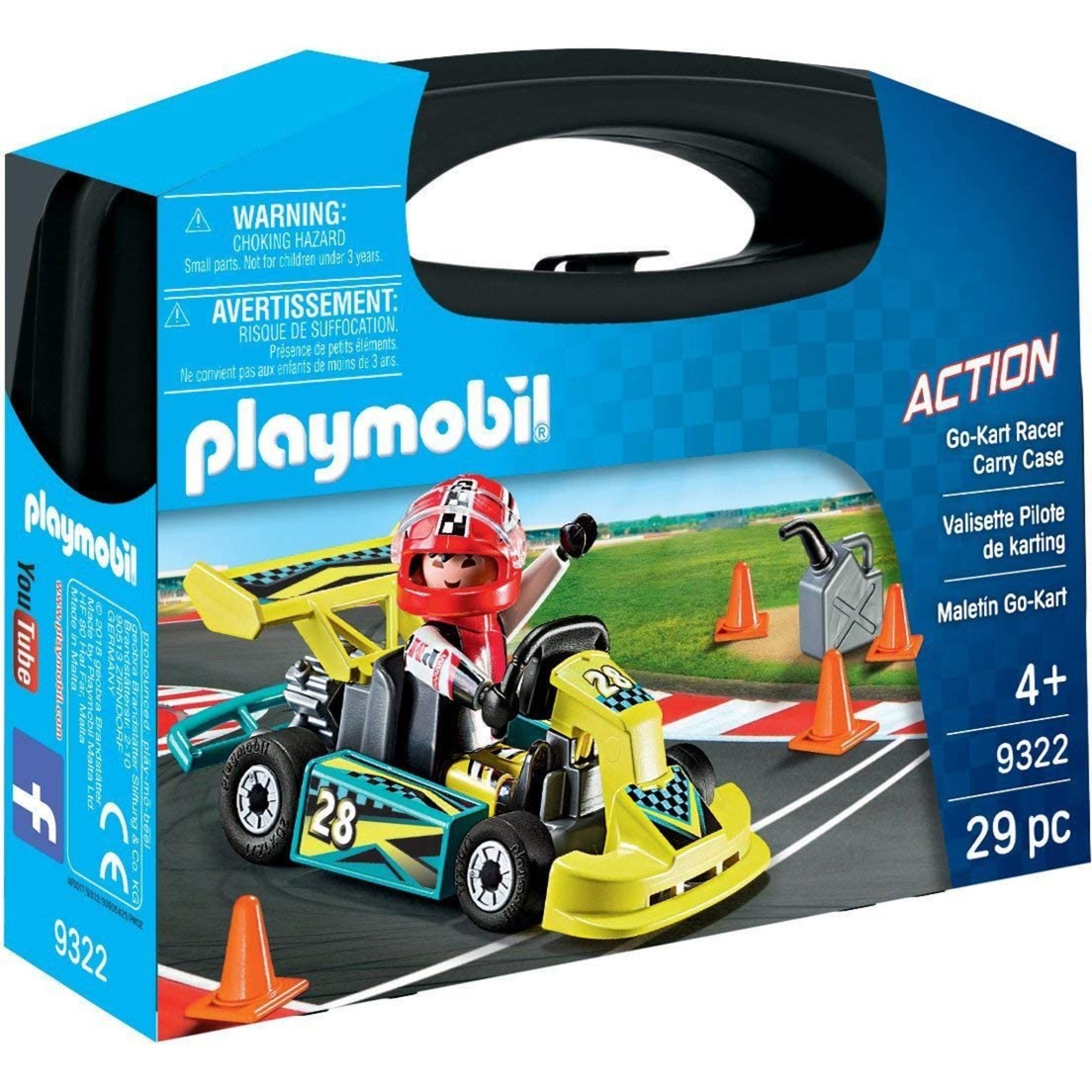 Spielzeug: PLAYMOBIL 9322 Action - Go-Kart-Rennfahrer zum Mitnehmen
