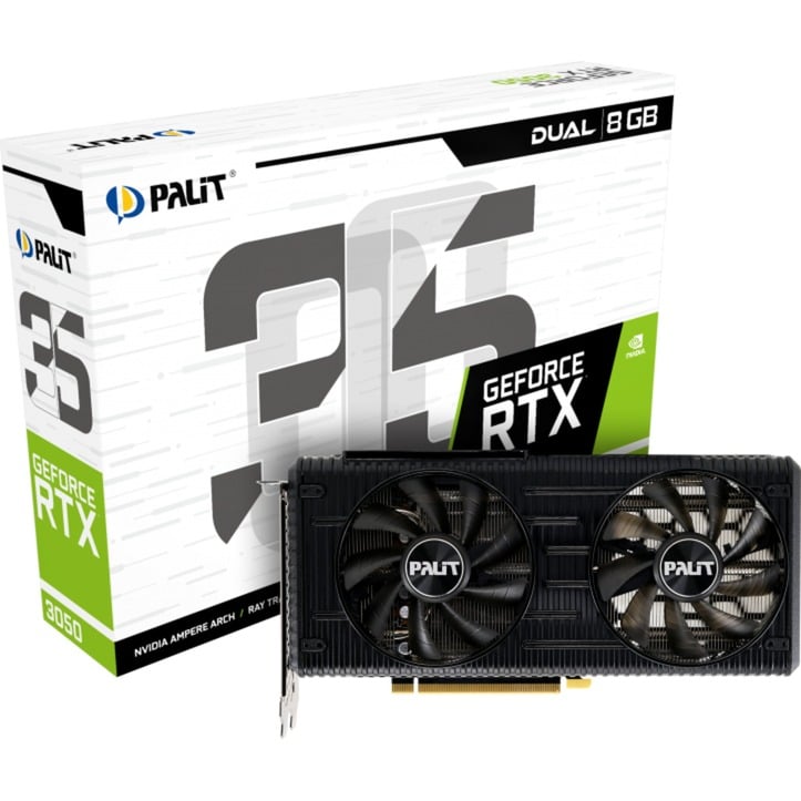 Palit GeForce RTX 3050 Dual, Grafikkarte | 04710562243215