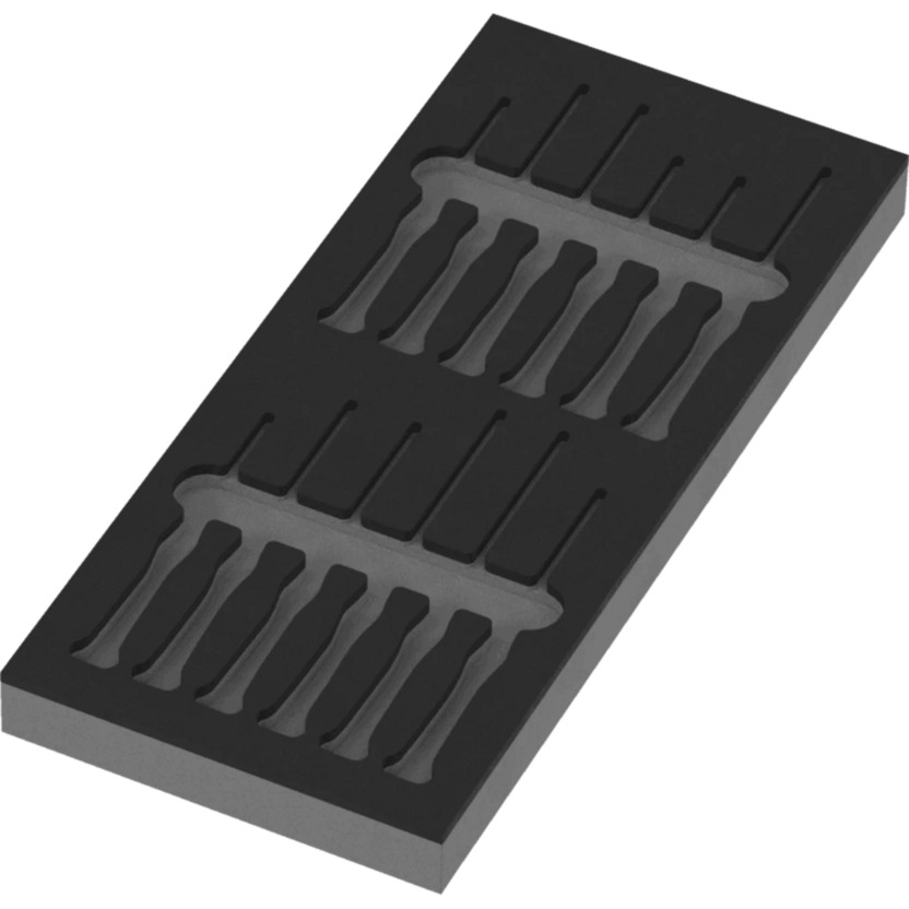 9816 Schaumstoffeinlage für Schraubendreher Kraftform Micro Set 2, leer