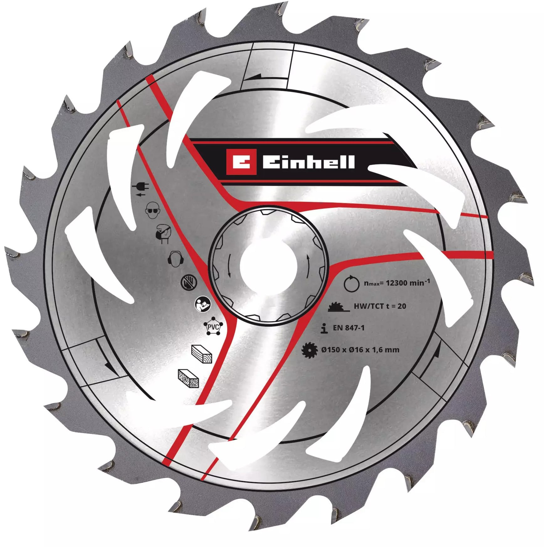 Kreissägeblatt HM, Ø 150 x 16mm, 1,6mm, 20Z