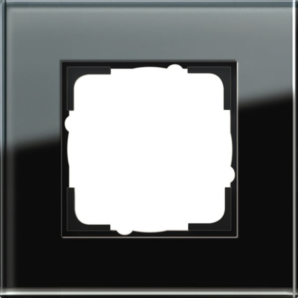 Abdeckrahmen einfach aus Glas, glänzende Oberfläche, Schutzart IP20, Esprit System 55