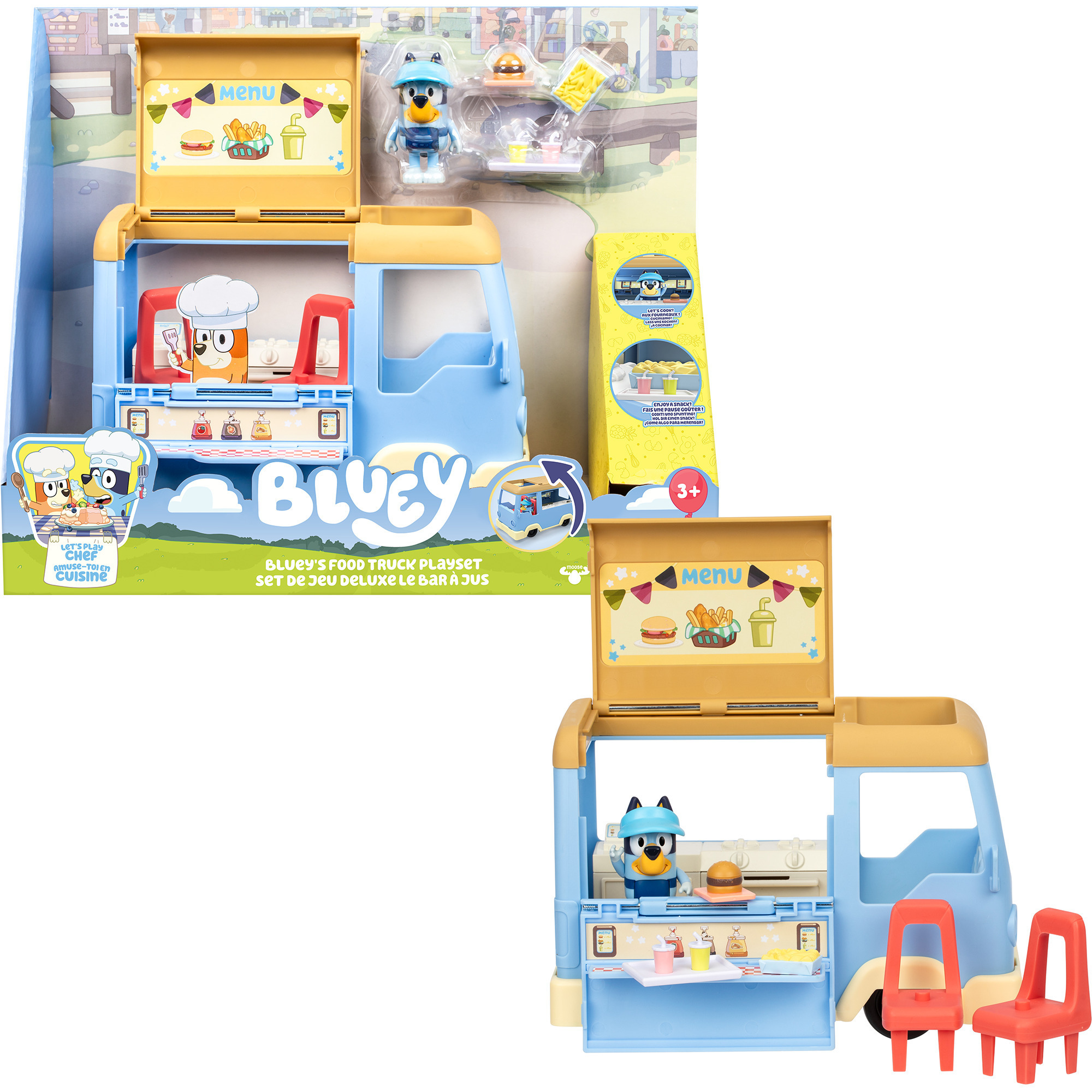 Bluey - Lets Play Chef Food Truck Spielset, Spielfahrzeug
