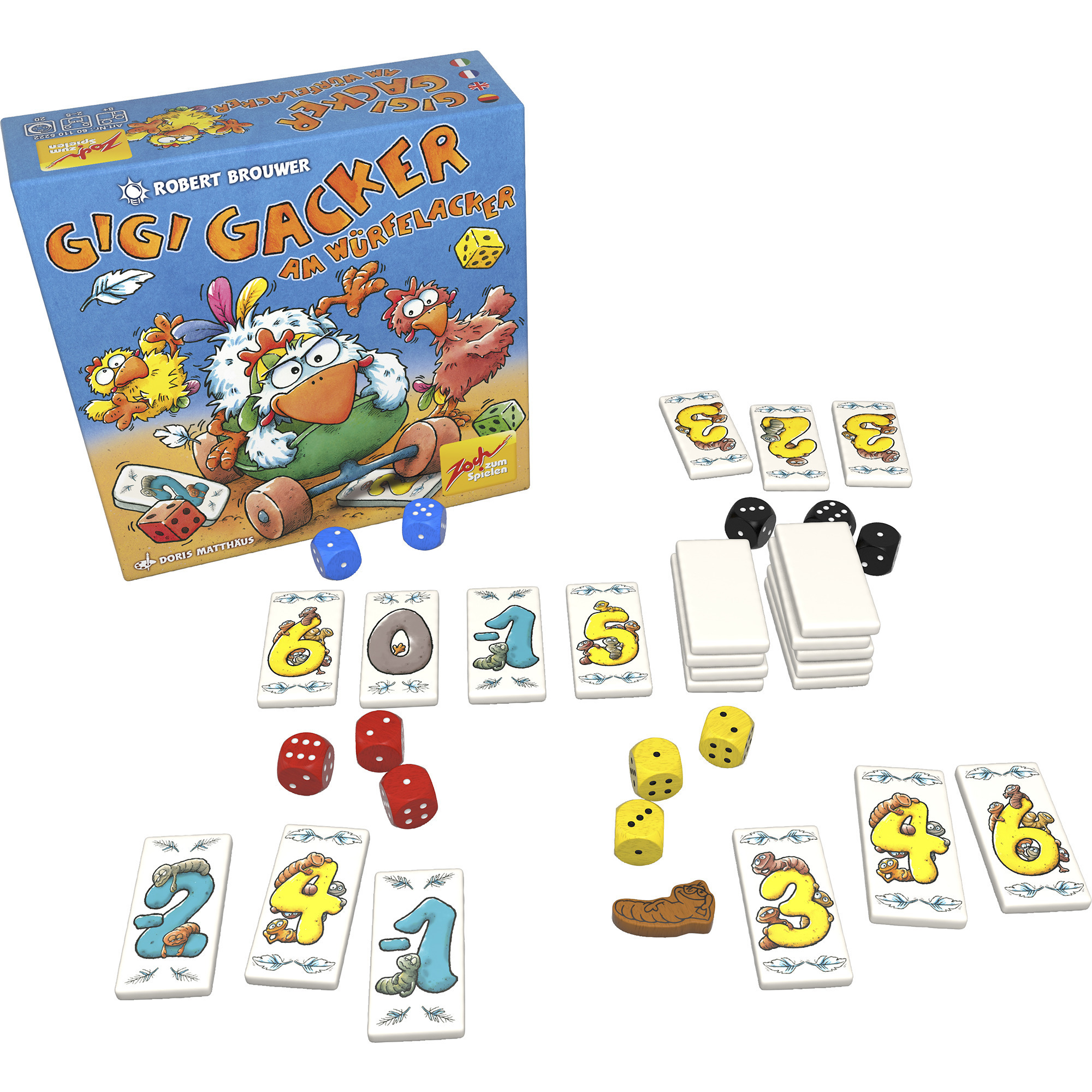 Gigi Gacker am Würfelacker, Brettspiel