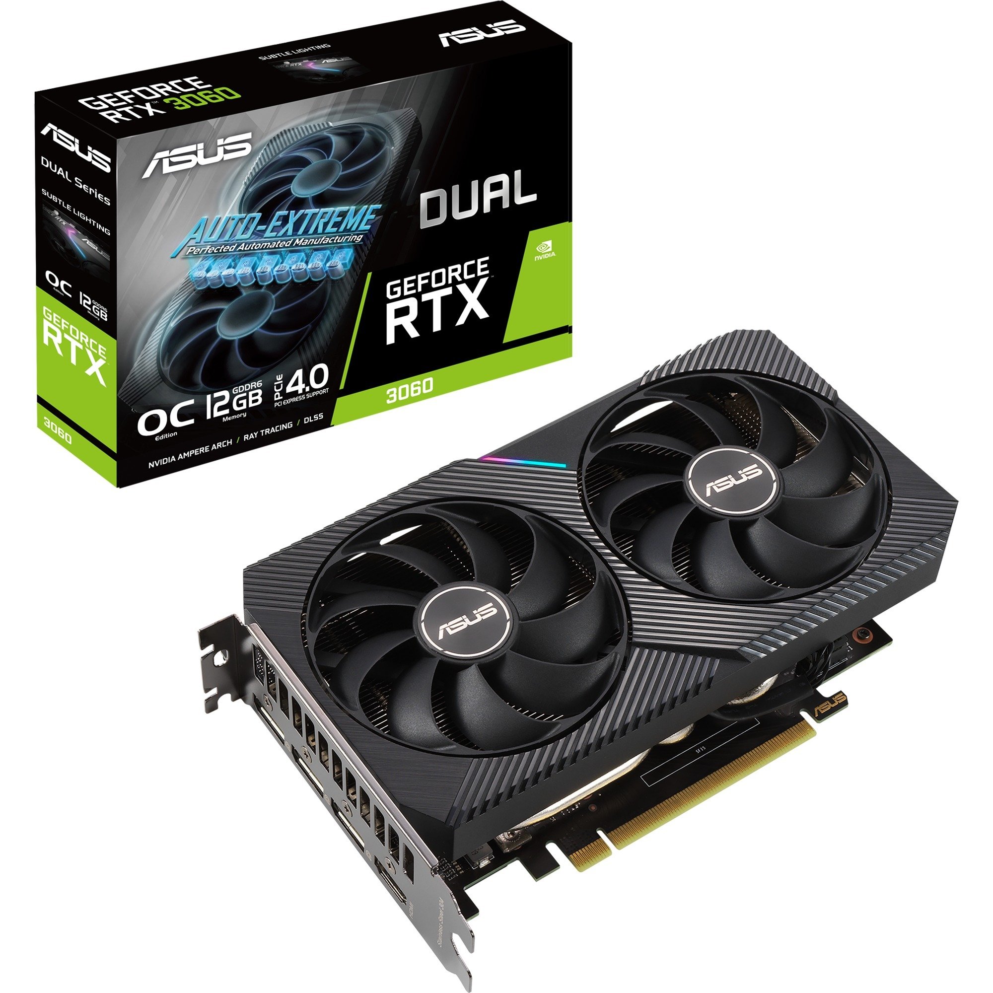 Asus GeForce RTX 3060 DUAL OC V2 LHR, Grafikkarte | 04711081309925 Asus GeForce RTX 3060 DUAL OC V2 LHR, Grafikkarte | 04711081309925
