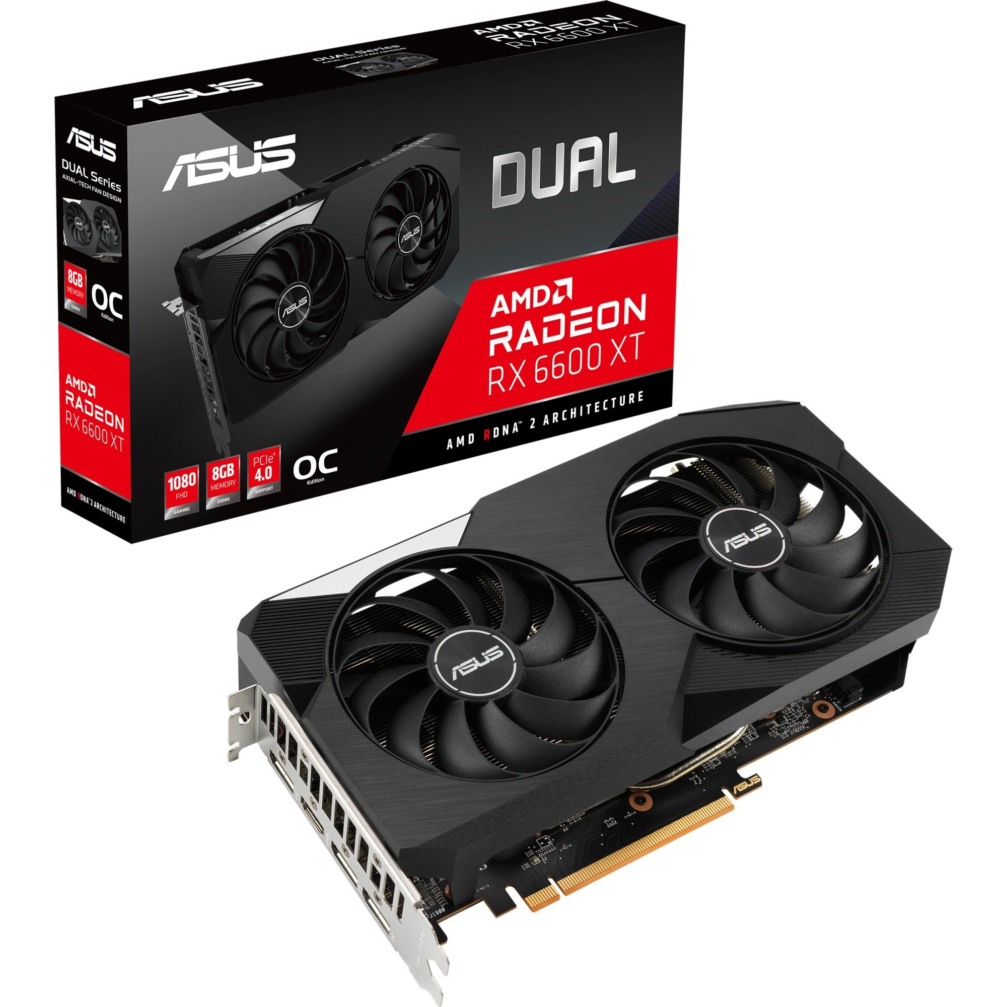 Asus Radeon RX 6600 XT DUAL OC, Grafikkarte | 04711081332794 Asus Radeon RX 6600 XT DUAL OC, Grafikkarte | 04711081332794