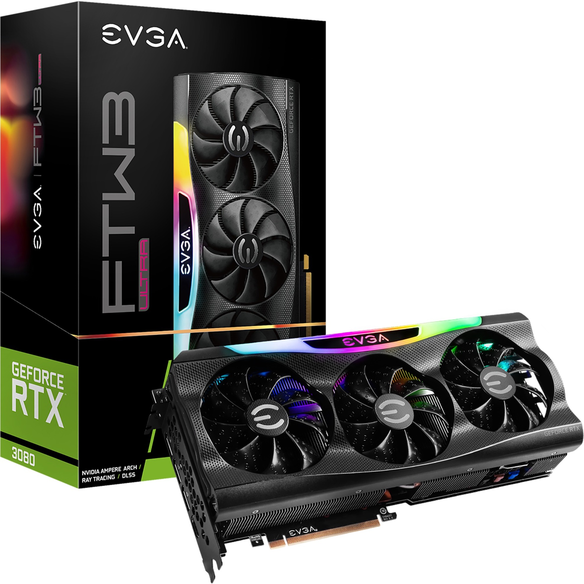 Evga GeForce RTX 3080 FTW3 ULTRA GAMING LHR, Grafikkarte | 04250812443175 Evga GeForce RTX 3080 FTW3 ULTRA GAMING LHR, Grafikkarte | 04250812443175