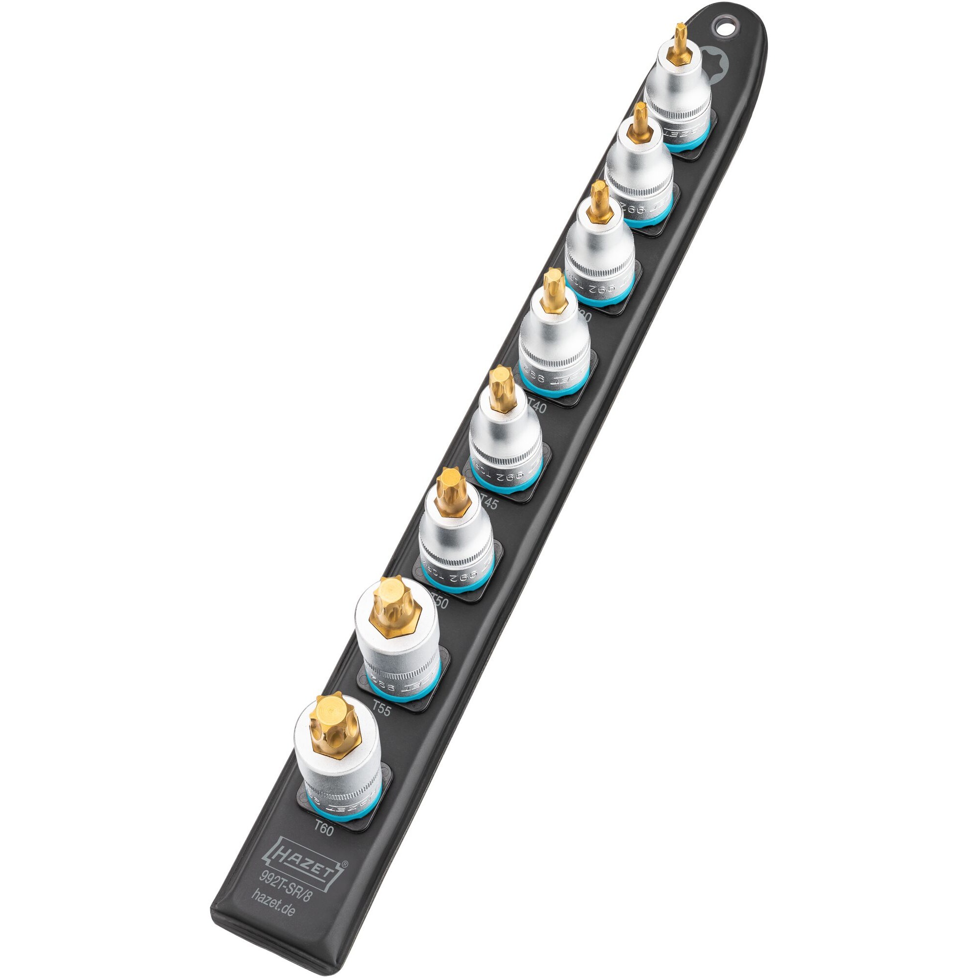 SmartRail 1/2" Steckschlüsseleinsatz-Satz Sechsrund, 8-teilig