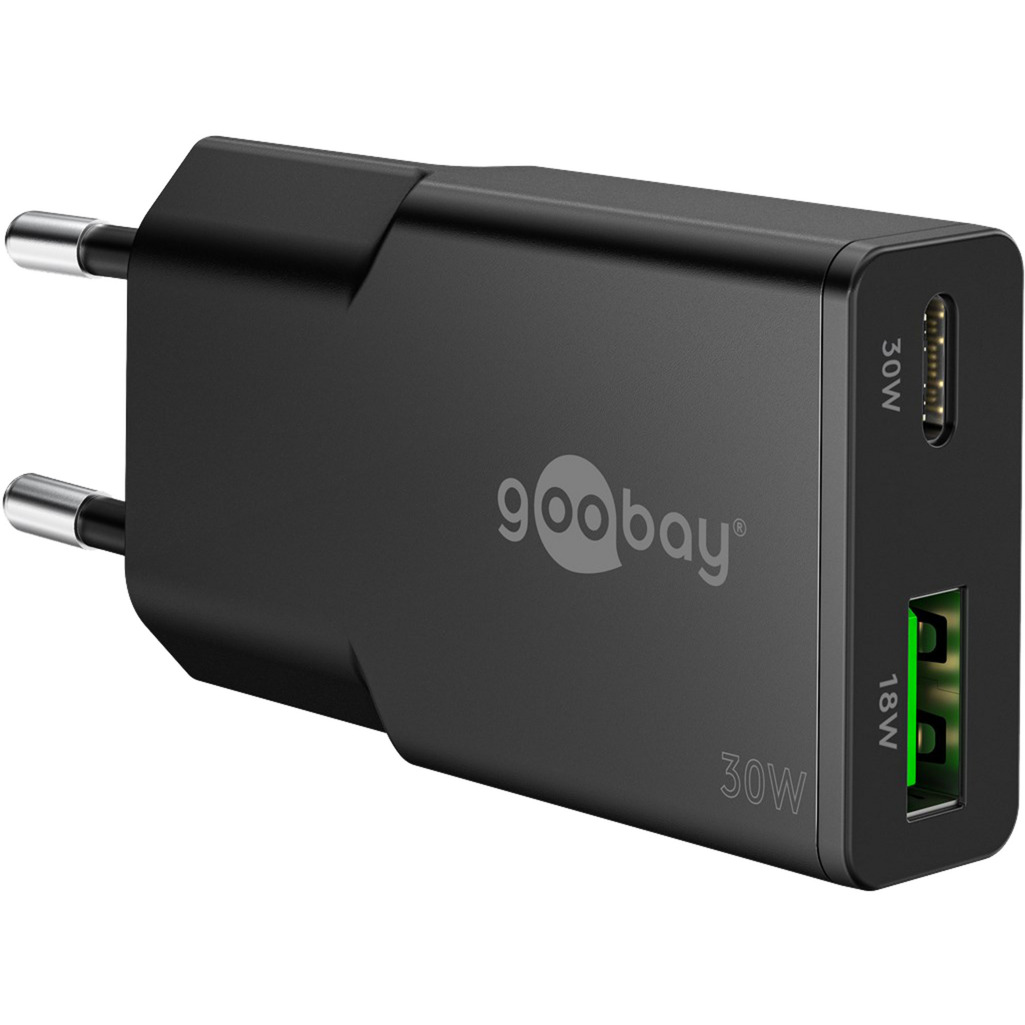 USB-C PD GaN Dual-Schnelladegerät Slim 30 W