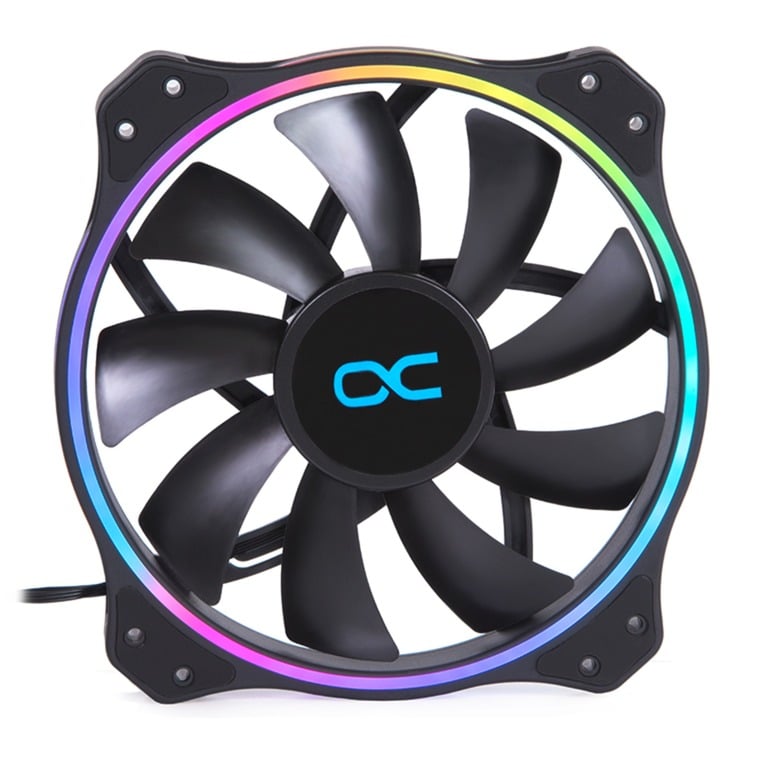 Alphacool Eiszyklon Aurora LUX PRO Digital RGB 200x200x25mm, Gehäuselüfter | 04250197248150
