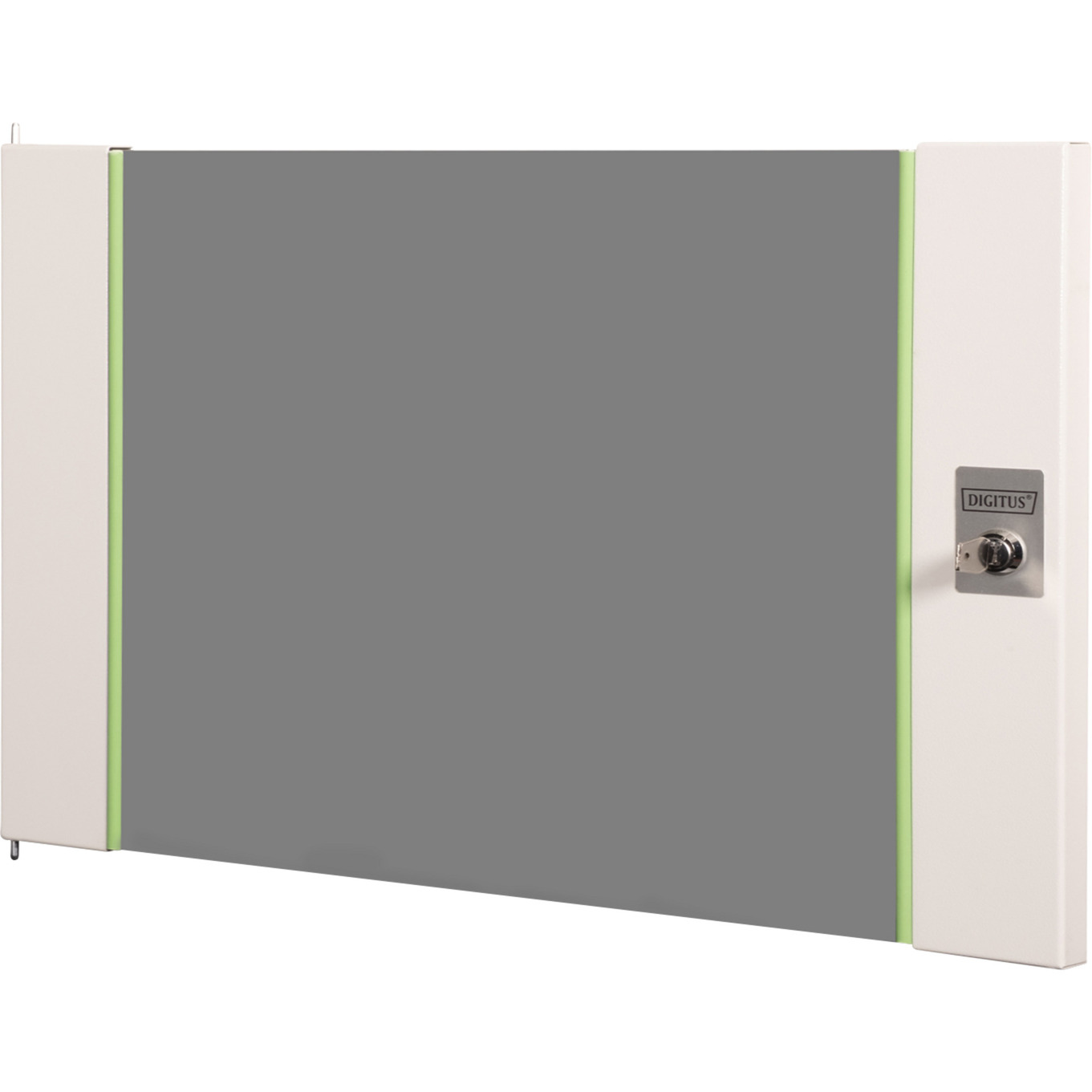 Glas-Fronttür für 19" 7HE Wandgehäuse Unique Serie, Frontpanel