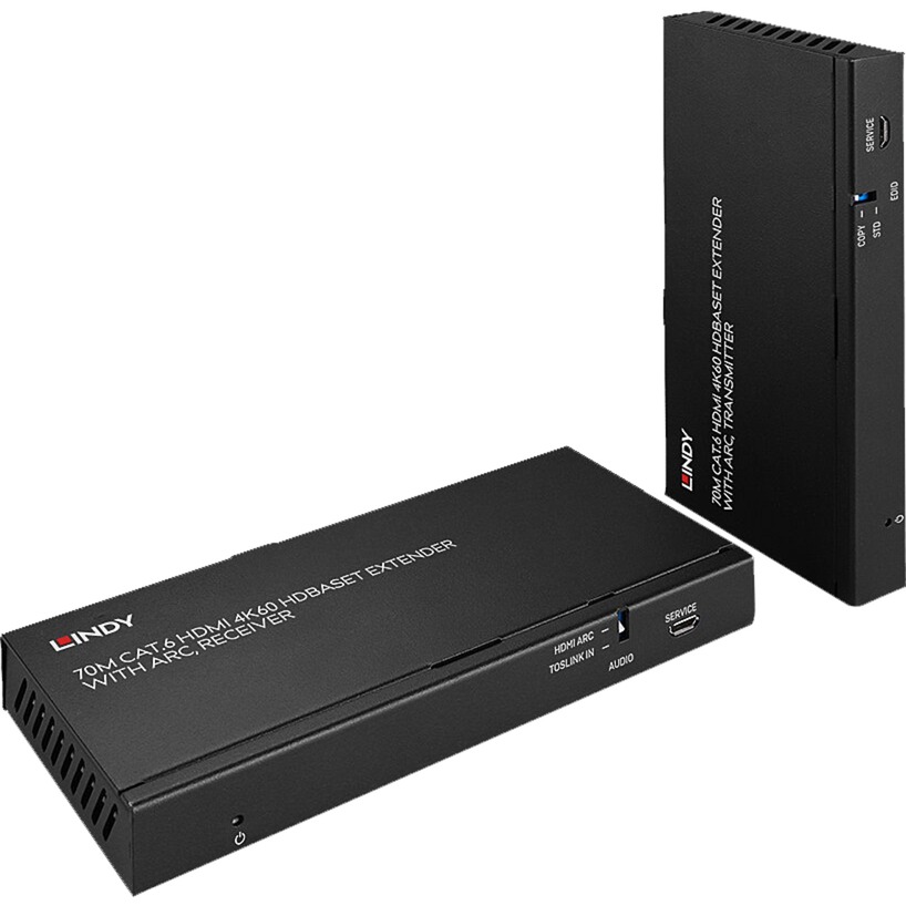 70m Cat.6 HDMI 4K60, Audio, IR & RS-232 HDBaseT Extender mit ARC, HDMI Verlängerung