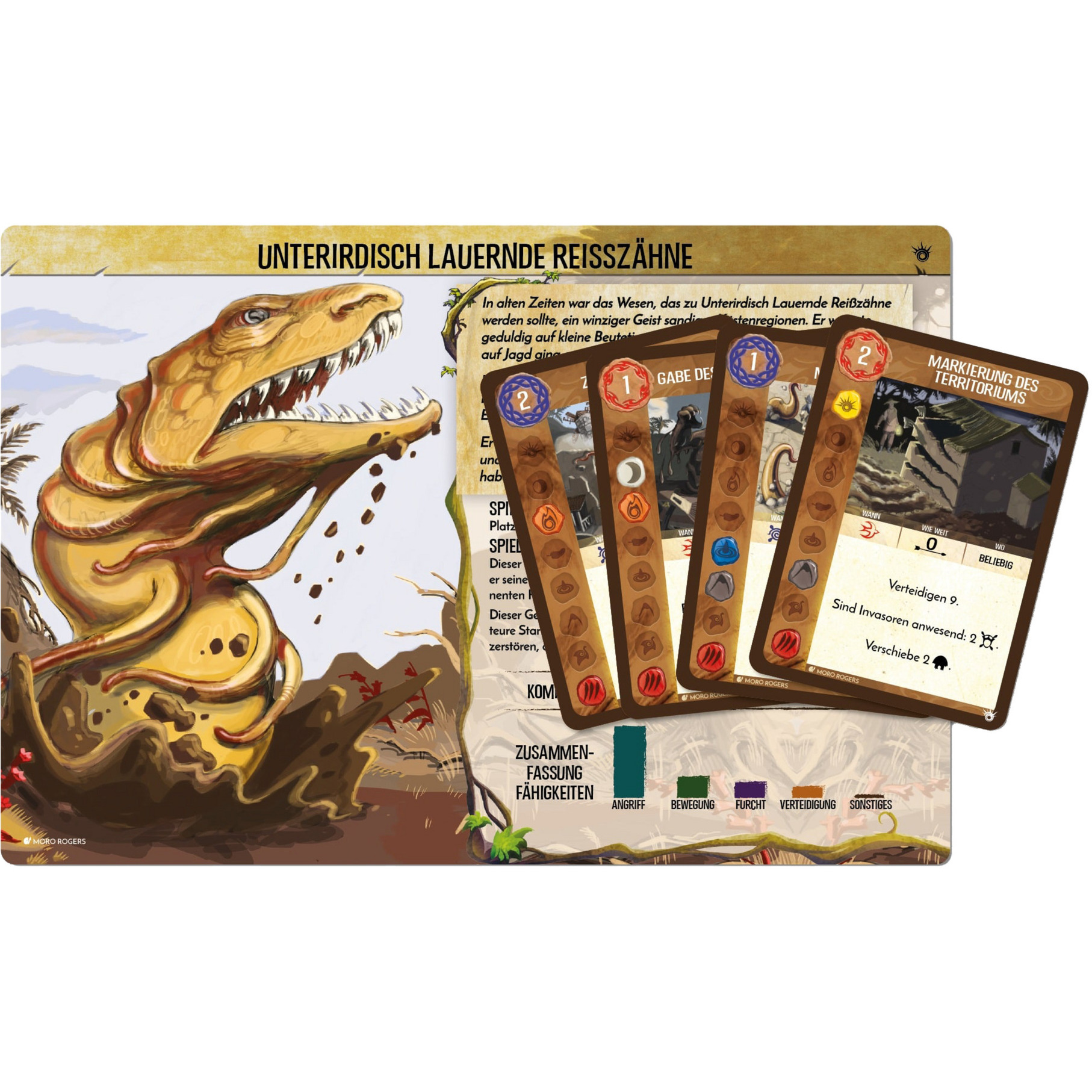 Spirit Island: Unterirdisch lauernde Reißzähne, Brettspiel