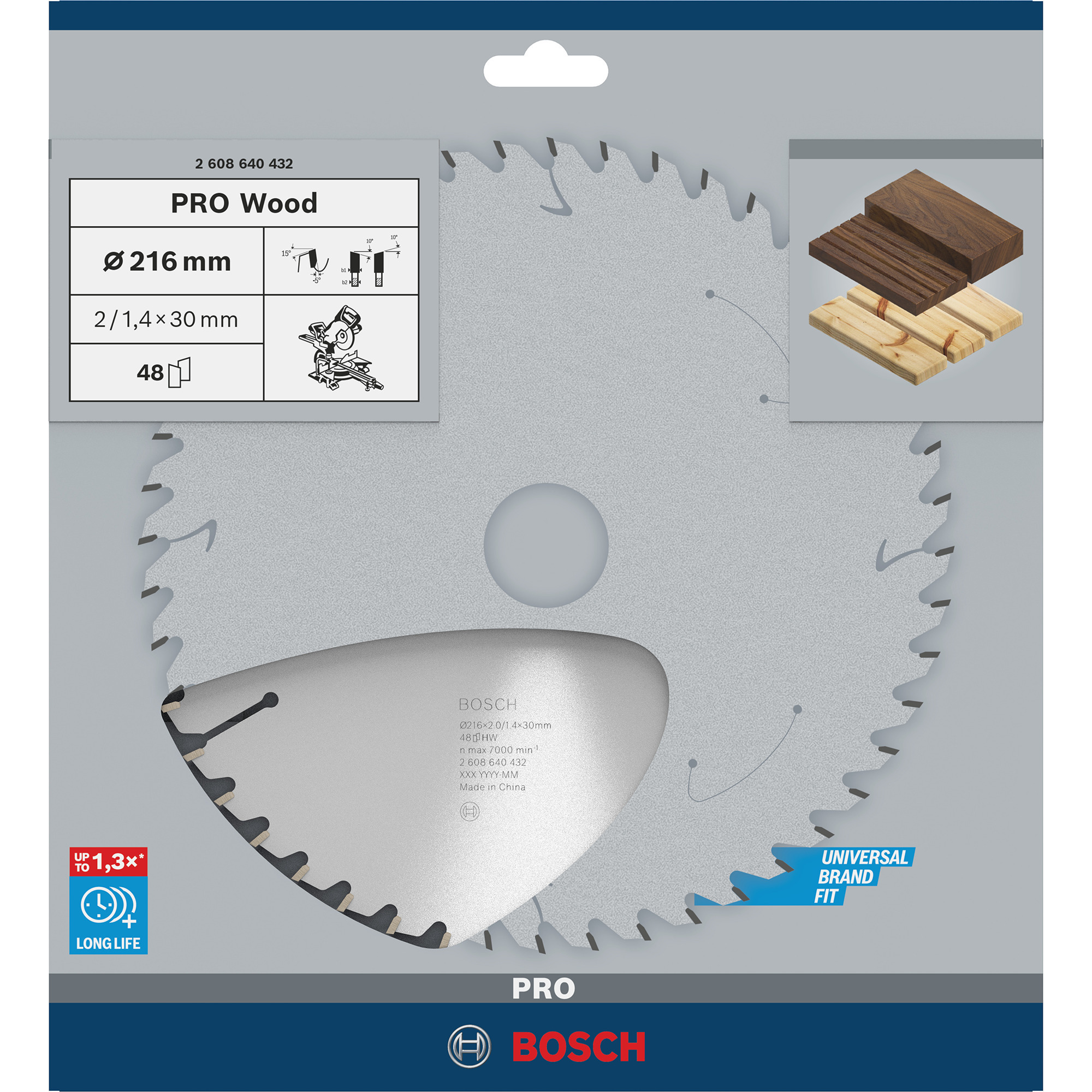 PRO Wood Kreissägeblatt, Ø 216mm, 48Z