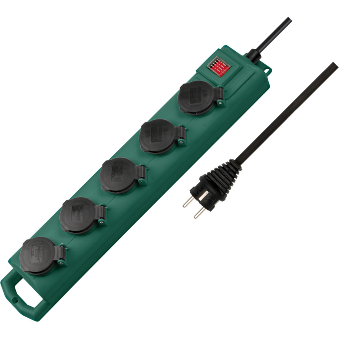 Super-Solid SL 554 IP54 Garten-Steckdosenleiste, 5-fach mit Schalter