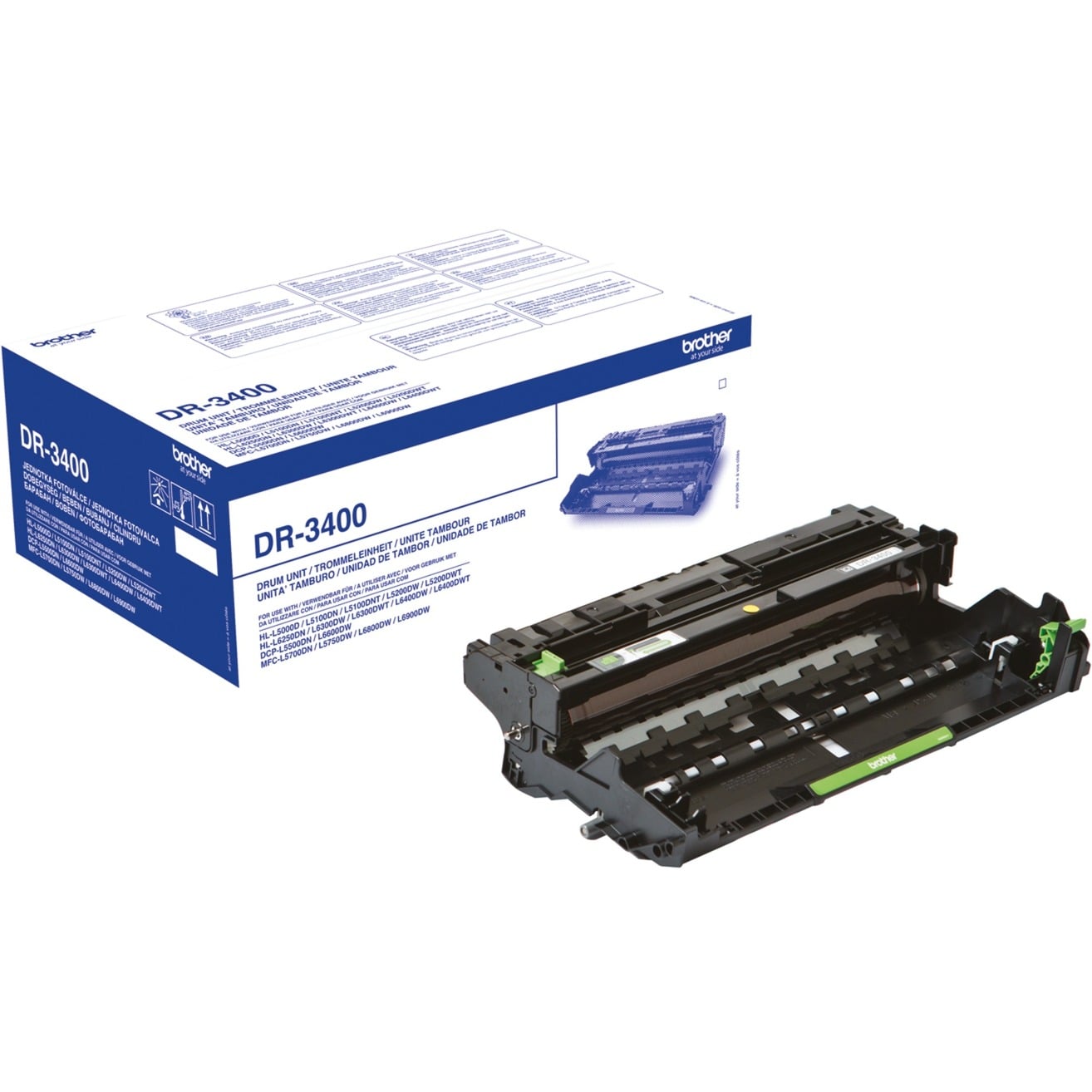 Brother Original DR3400 - Trommeleinheit 50.000 für Brother HL-L5000, L5050, L5100, L5200, L6250