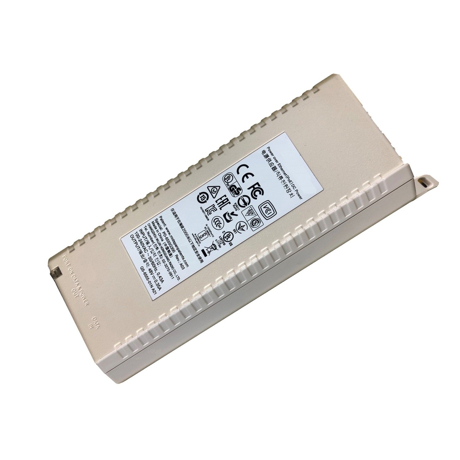 Hewlett Packard Enterprise Aruba Instant On 802.3at PoE-Injektor R9M77A | 00190017589824 Hewlett Packard Enterprise Aruba Instant On 802.3at PoE-Injektor R9M77A | 00190017589824