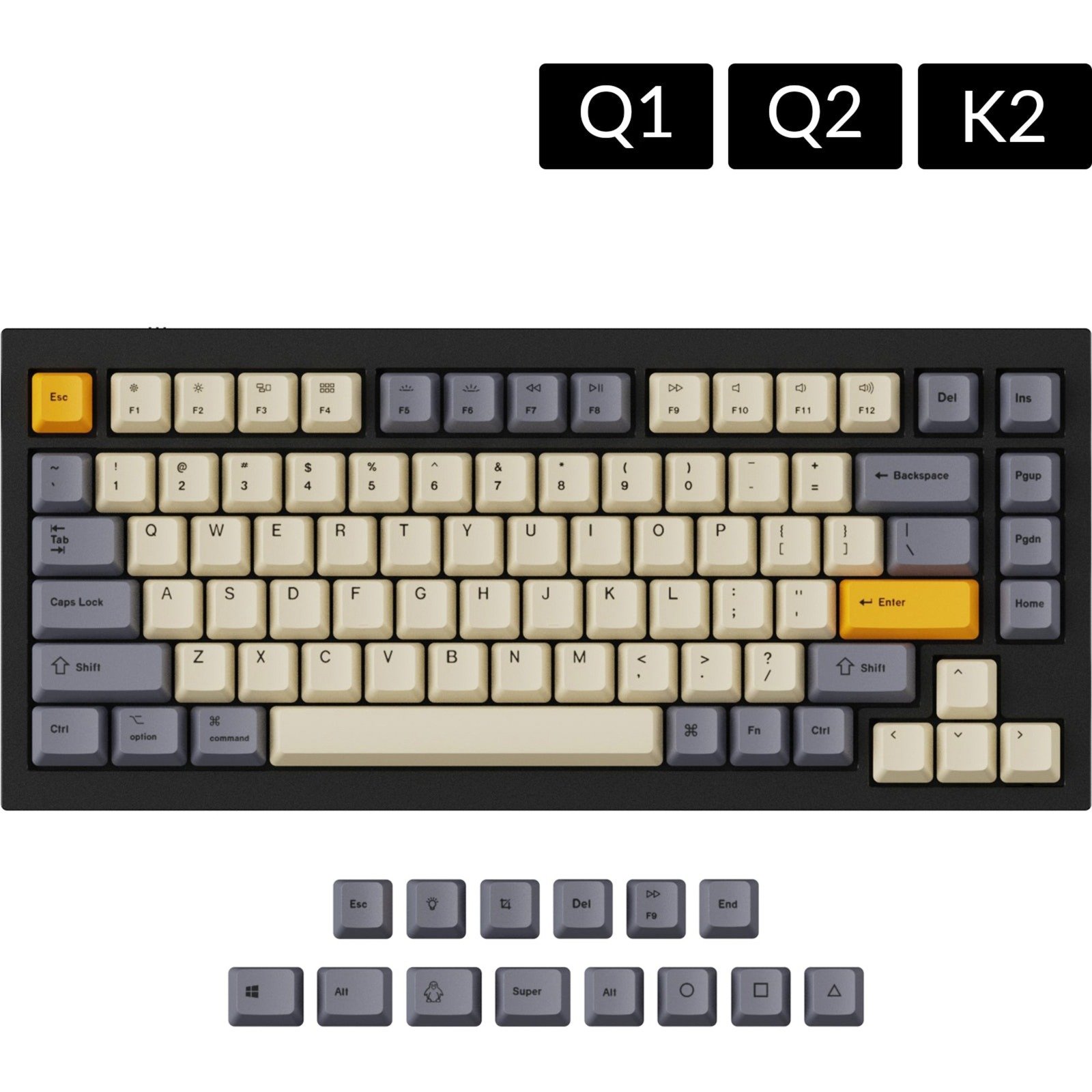 Keychron OEM Dye-Sub PBT Keycap-Set – Wheat Grey, Tastenkappe | 04897115557842 Keychron OEM Dye-Sub PBT Keycap-Set – Wheat Grey, Tastenkappe | 04897115557842