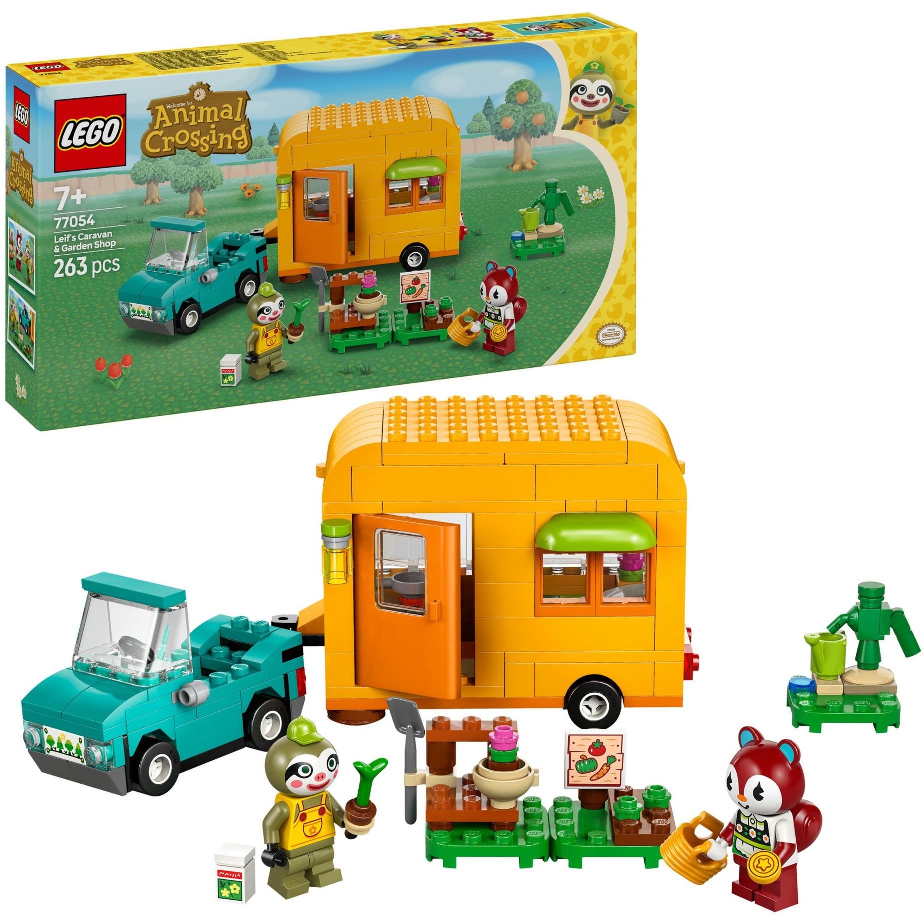77054 Animal Crossing Gerds Wohnwagen & Gärtnerei, Konstruktionsspielzeug