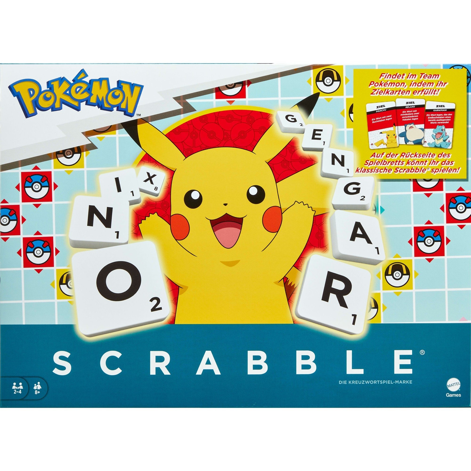 MATTEL GAMES Scrabble Pokémon, Brettspiel | 00194735237746 MATTEL GAMES Scrabble Pokémon, Brettspiel | 00194735237746