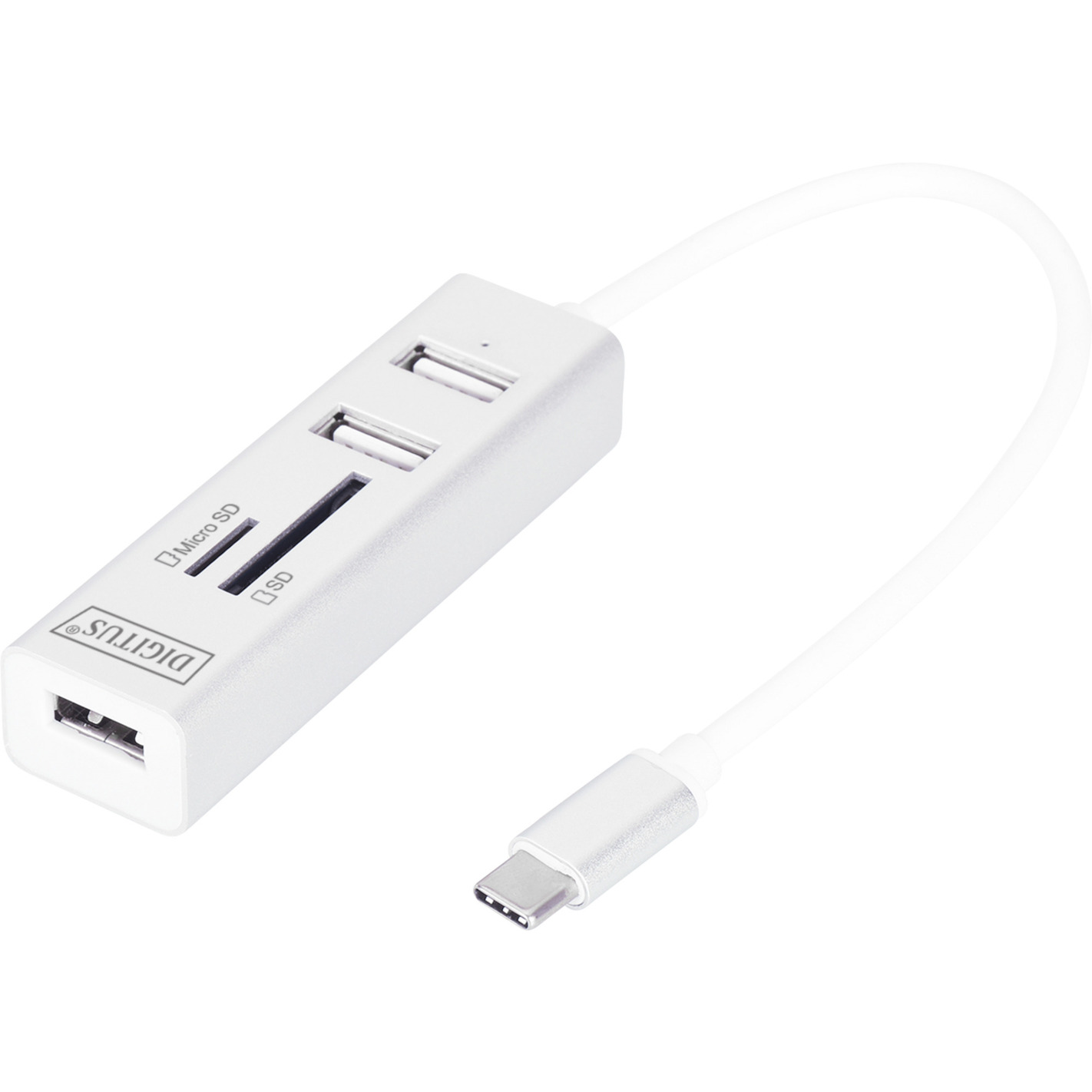 USB Typ-C OTG 3-Port Hub + Kartenleser, USB-Hub