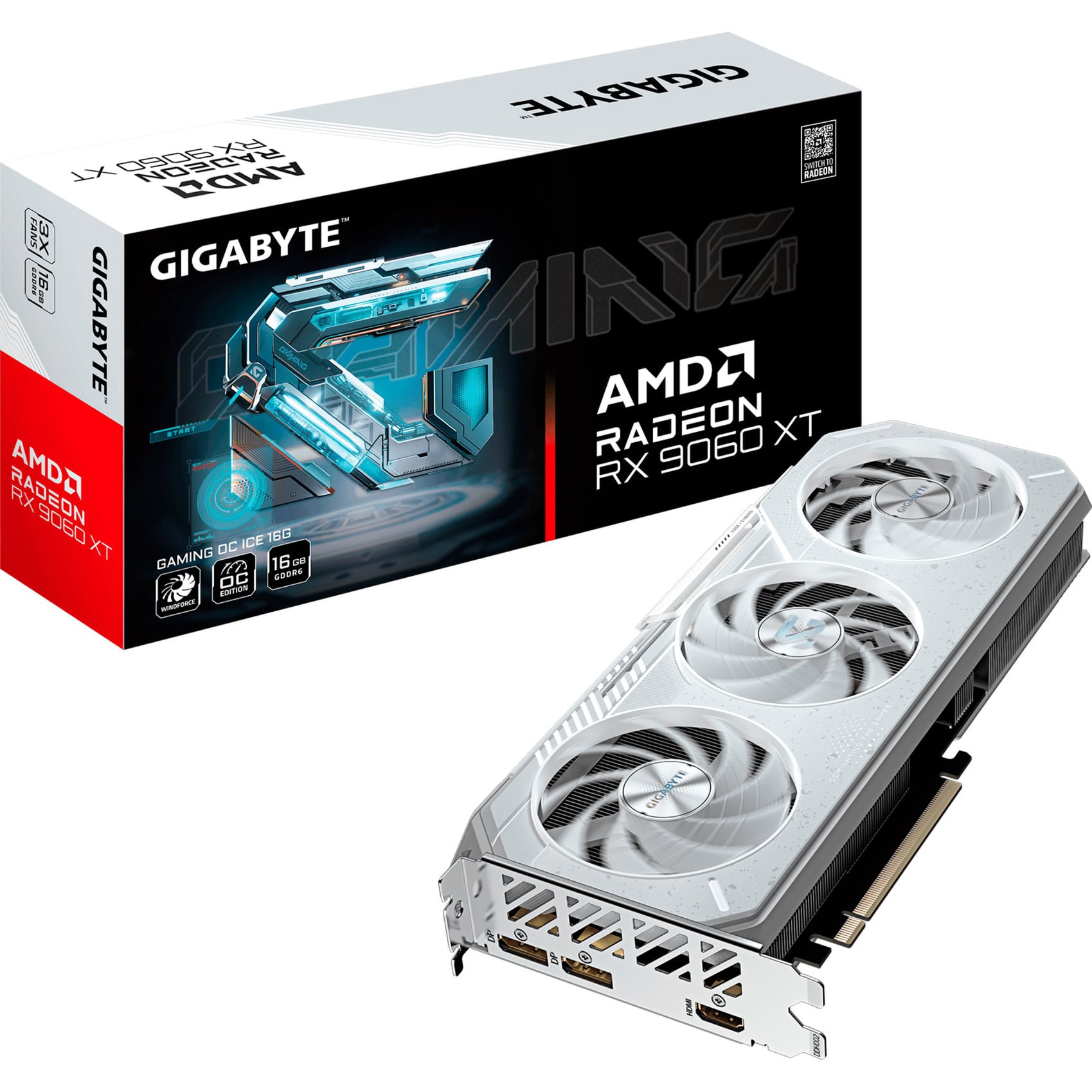 Radeon RX 9060 XT GAMING OC ICE 16GB, Grafikkarte