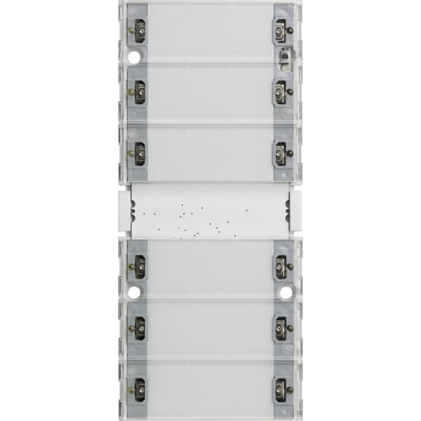 KNX Tastsensor 3 Komfort sechsfach mit Inbetriebnahme-Wippe