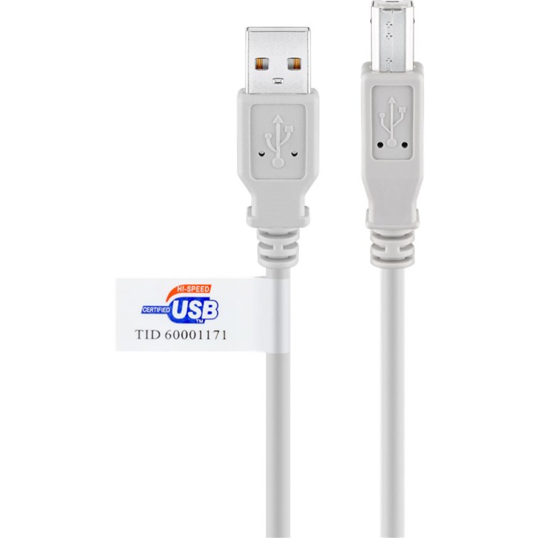 USB 2.0 Kabel, USB-A Stecker > USB-B Stecker