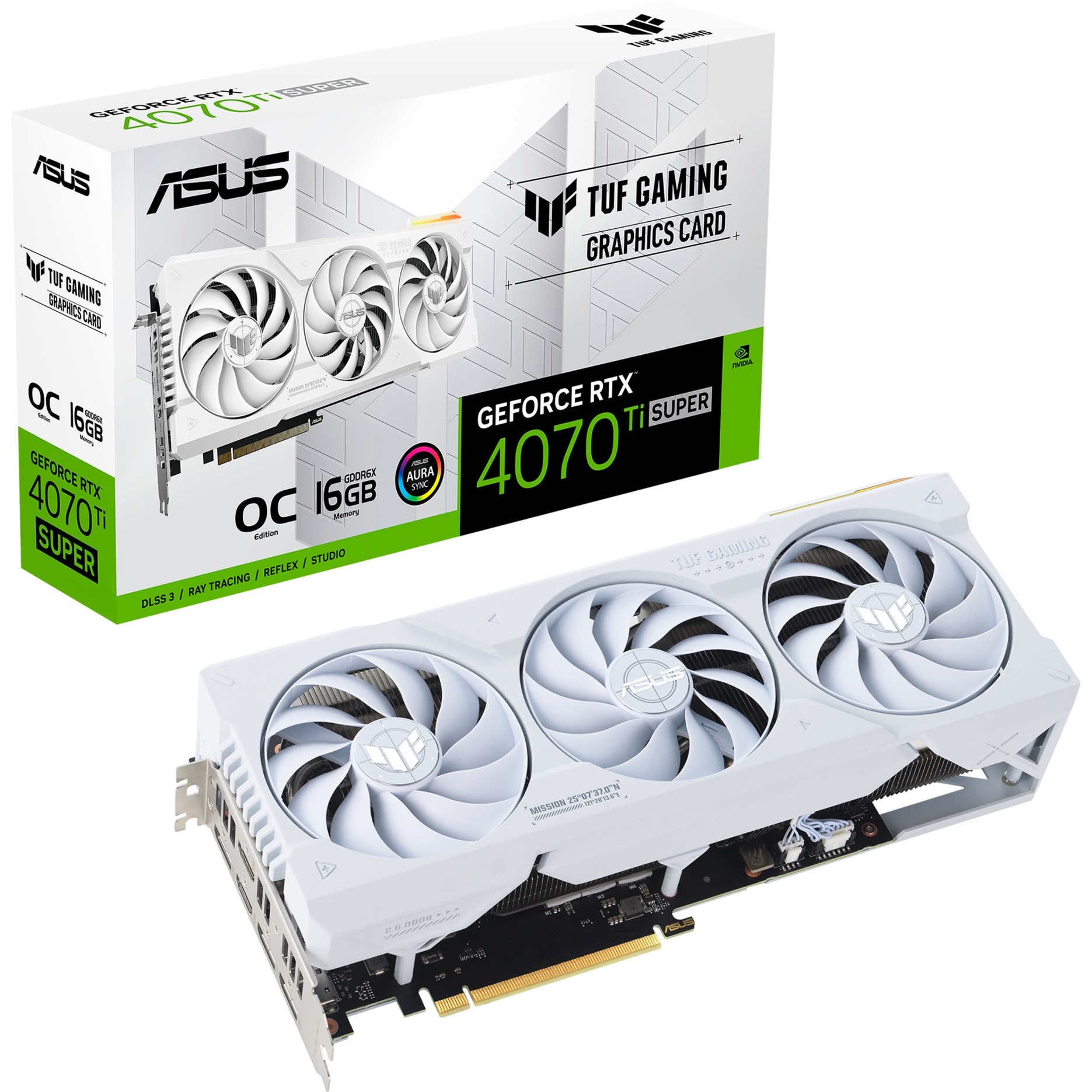 Asus GeForce RTX 4070 Ti SUPER TUF GAMING OC WHITE, Grafikkarte | 04711387449486 Asus GeForce RTX 4070 Ti SUPER TUF GAMING OC WHITE, Grafikkarte | 04711387449486