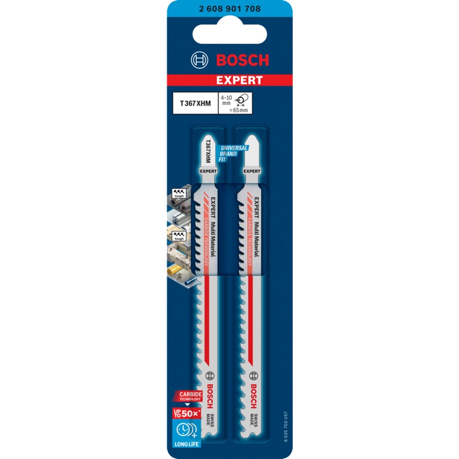 Bosch Expert Carbide Stichsägeblatt T 367 XHM “Multi Material“ | 04059952657356 Bosch Expert Carbide Stichsägeblatt T 367 XHM “Multi Material“ | 04059952657356