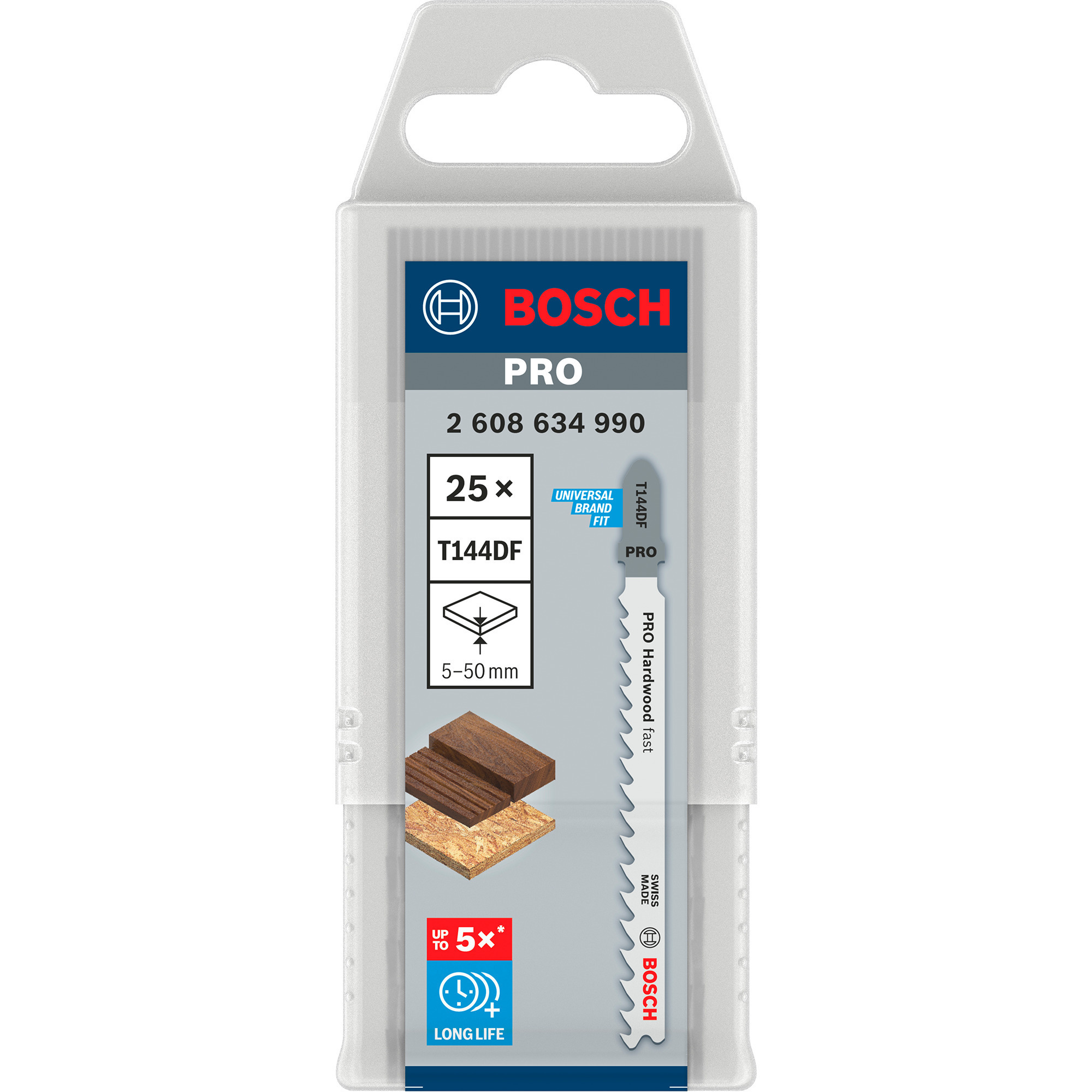 PRO Hardwood fast Stichsägeblatt T 144 DF, 100mm