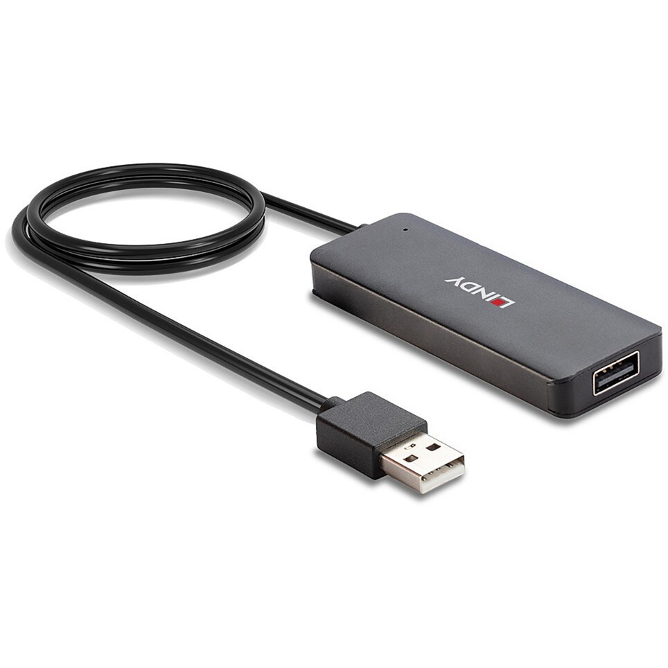 Lindy 4 Port USB 2.0 Hub, USB-Hub | 04002888429863 Lindy 4 Port USB 2.0 Hub, USB-Hub | 04002888429863