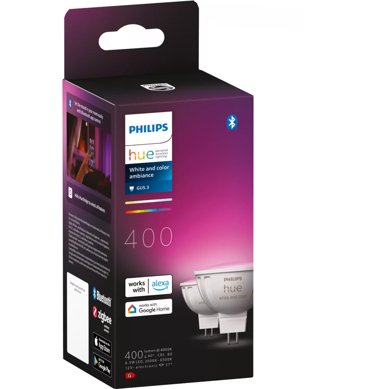 White & Color Ambiance MR16 Smarter Spot 400 lm Doppelpack, LED-Lampe