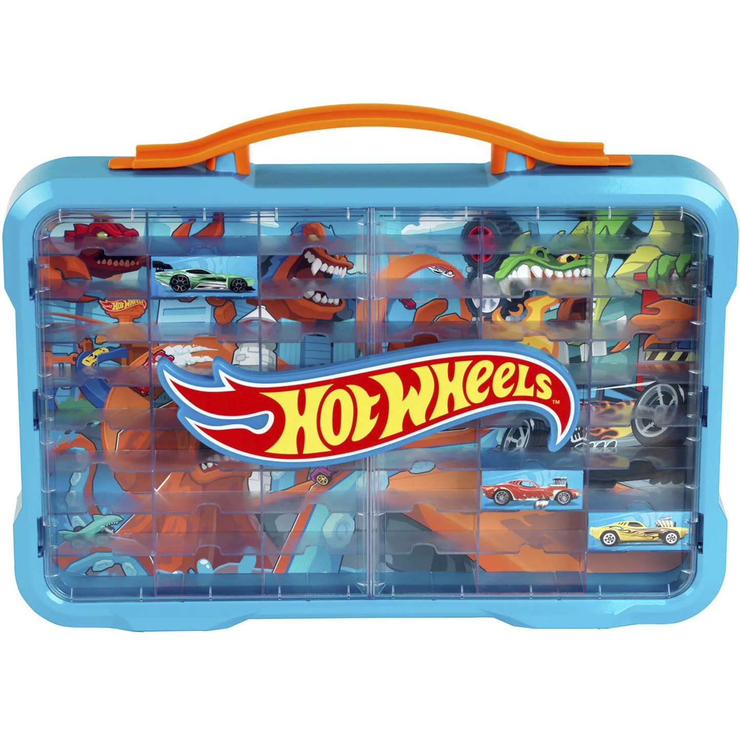 Hot Wheels - Sammelkoffervitrine mit Licht, Aufbewahrungsbox