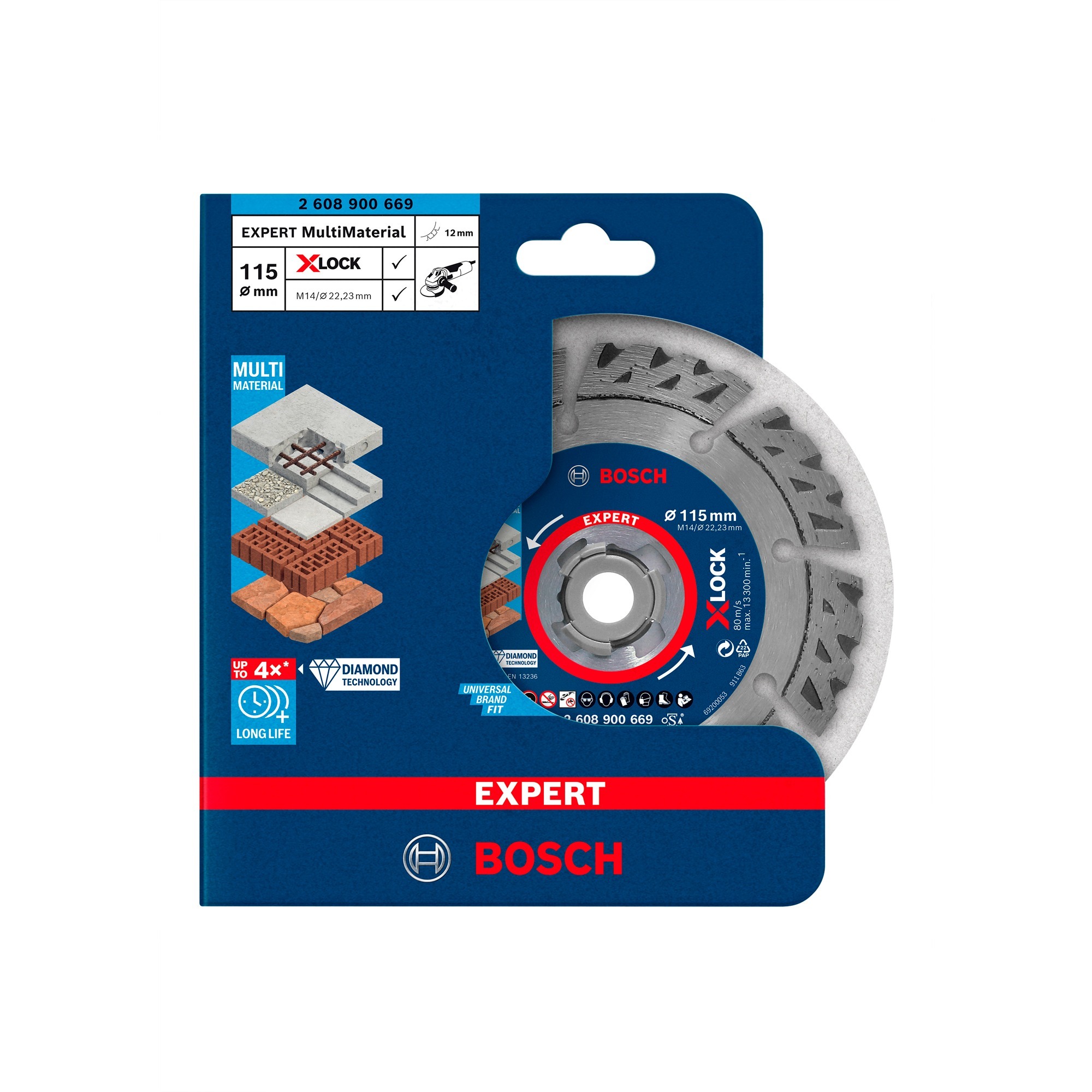 X-LOCK Diamanttrennscheibe Expert MultiMaterial, Ø 115mm