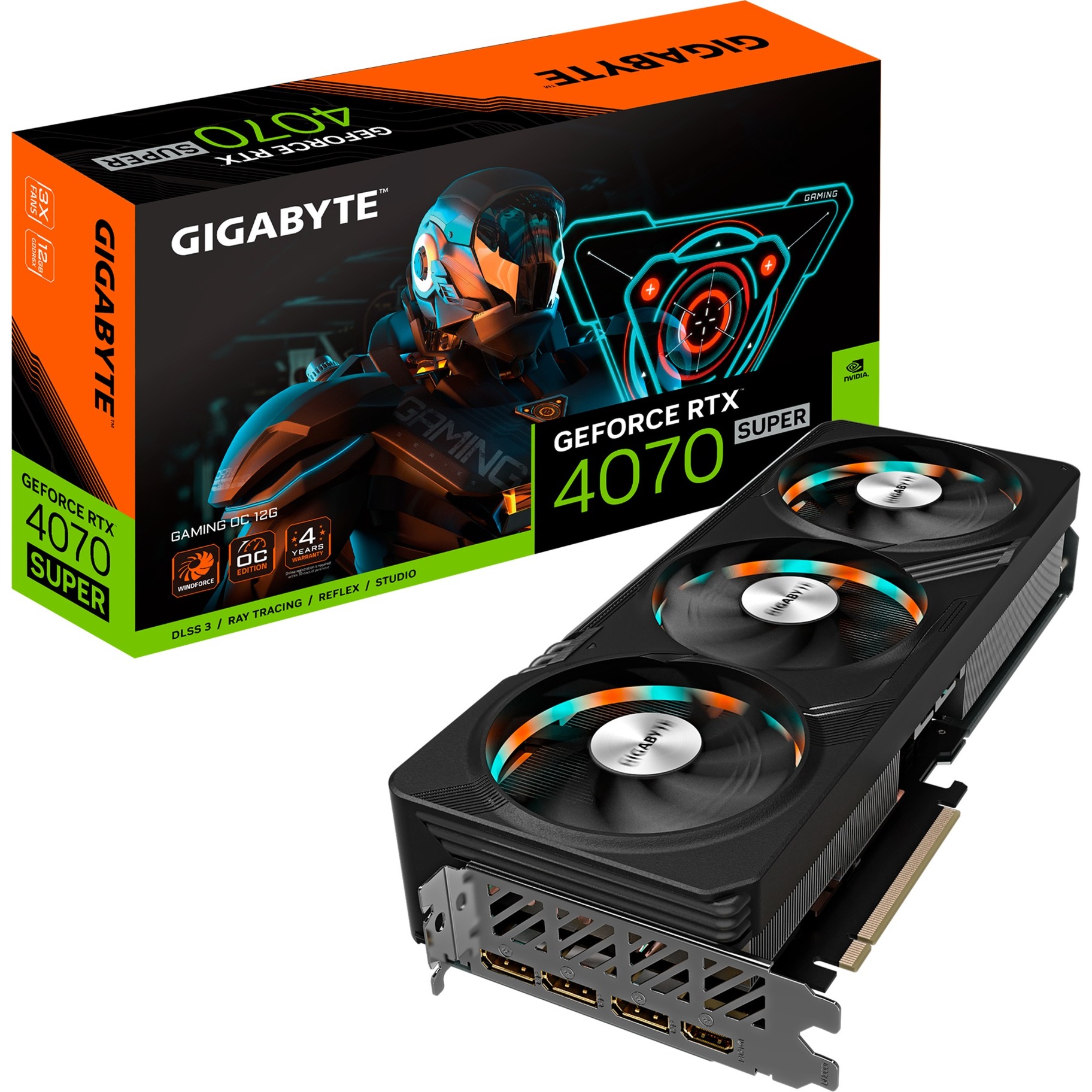 Gigabyte GeForce RTX 4070 SUPER GAMING OC 12G, Grafikkarte | 04719331354152 Gigabyte GeForce RTX 4070 SUPER GAMING OC 12G, Grafikkarte | 04719331354152