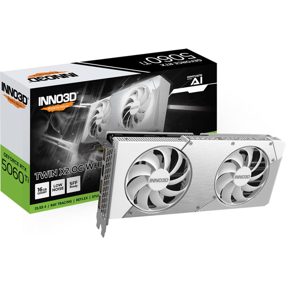GeForce RTX 5060 Ti TWIN X2 OC WHITE 16GB, Grafikkarte