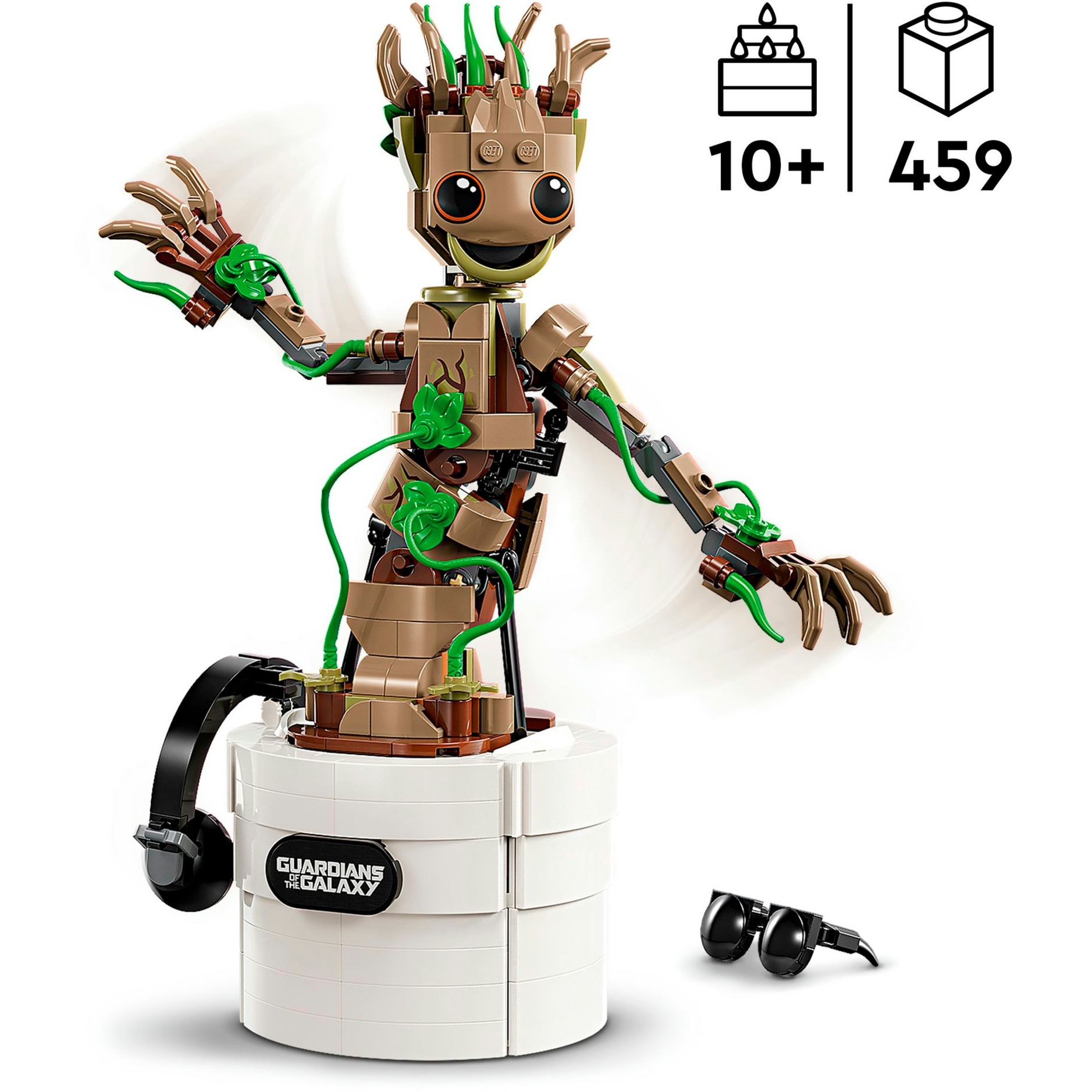 groot spielzeug LEGO 76297 Marvel Super Heroes Tanzender Groot, Konstruktionsspielzeug